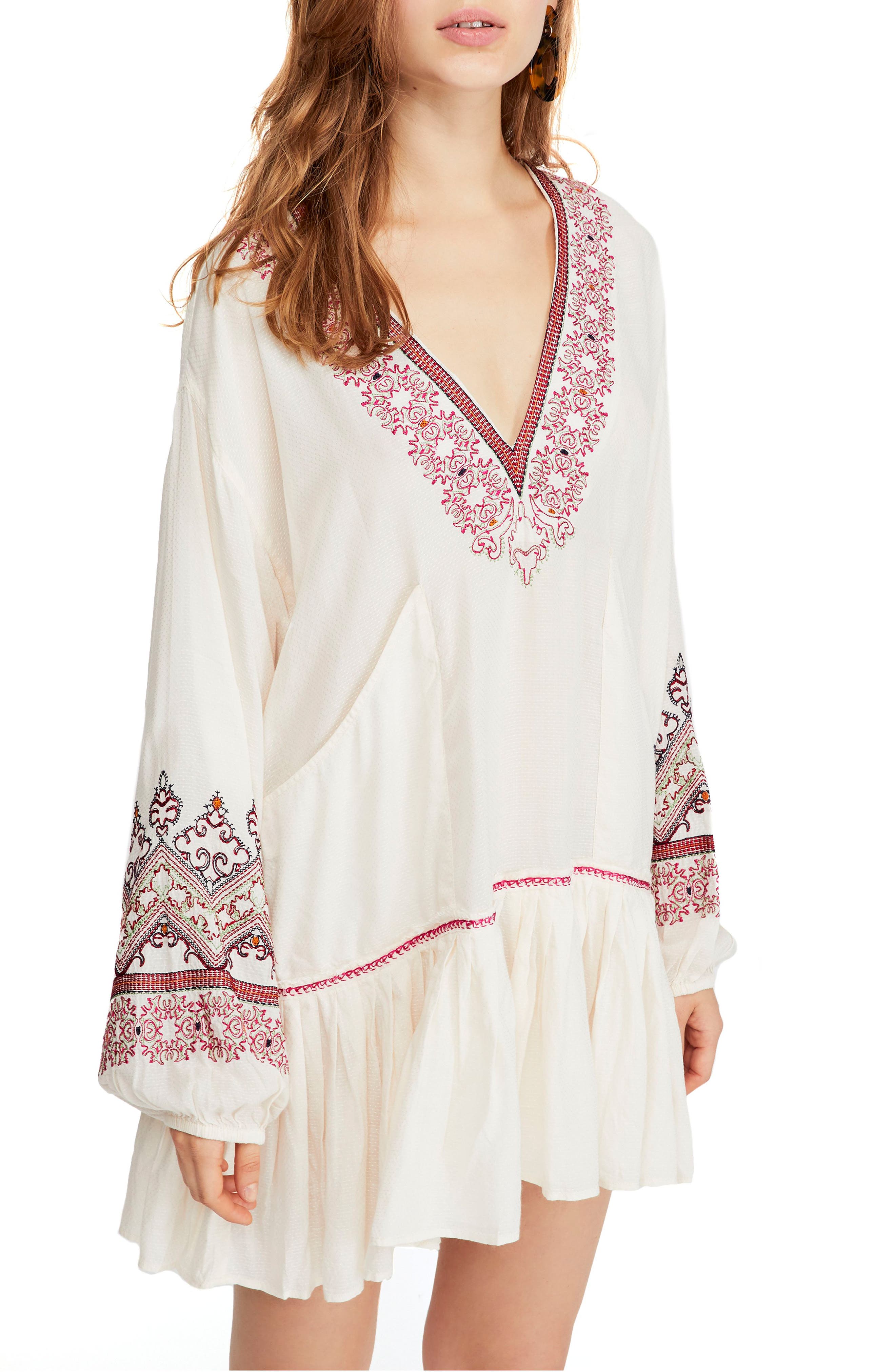 Free People Wild One Embellished Dress, Ivory