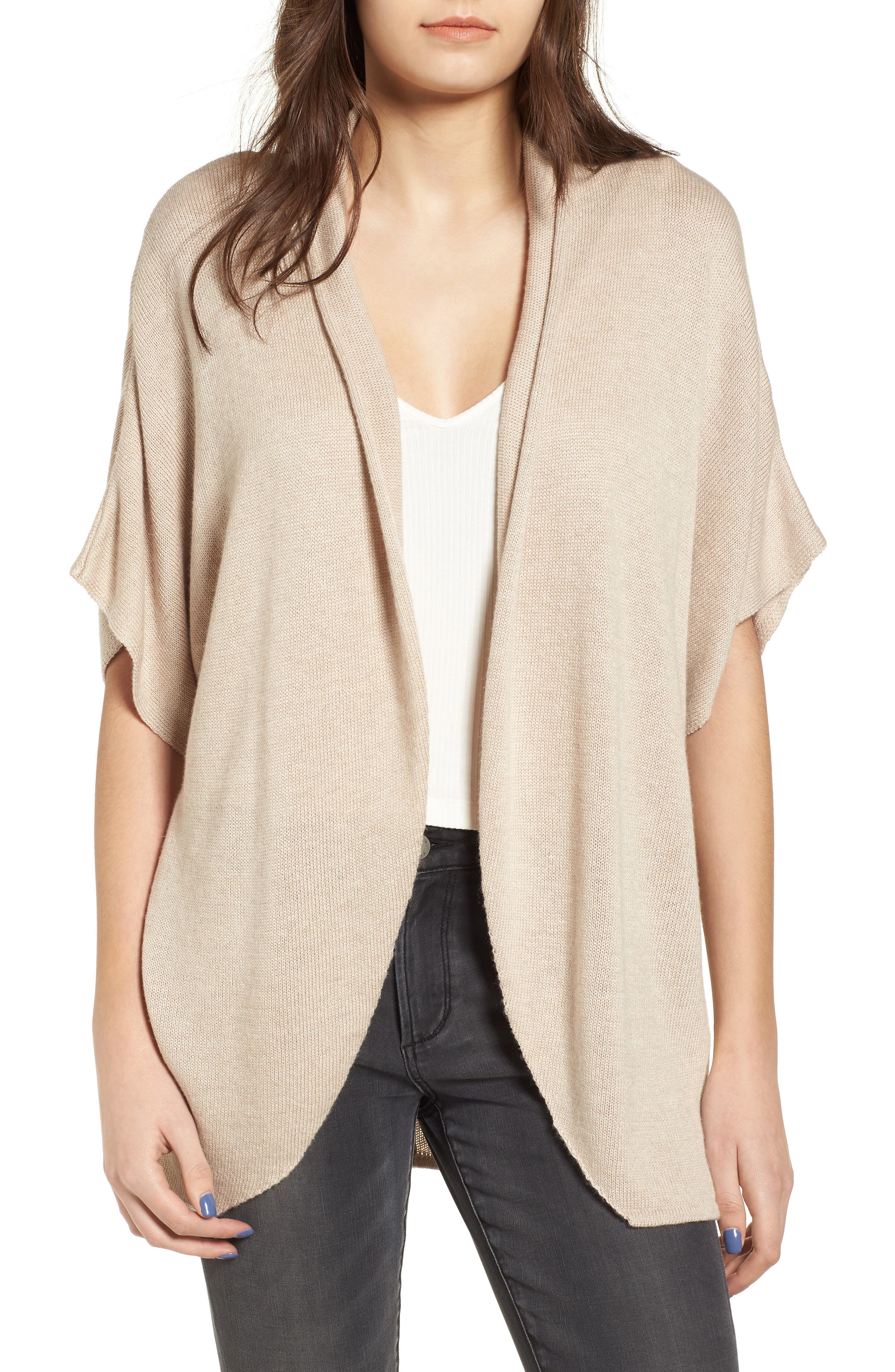 Leith Dolman Sleeve Cardigan, Brown