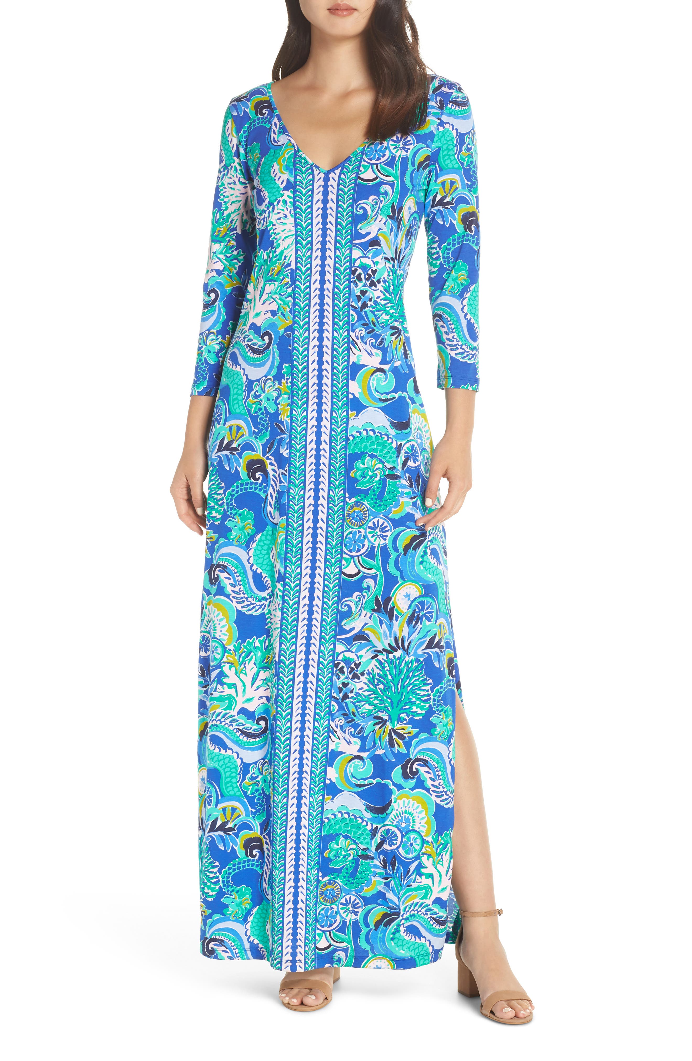 Lilly Pulitzer Anissa Maxi Dress, Blue