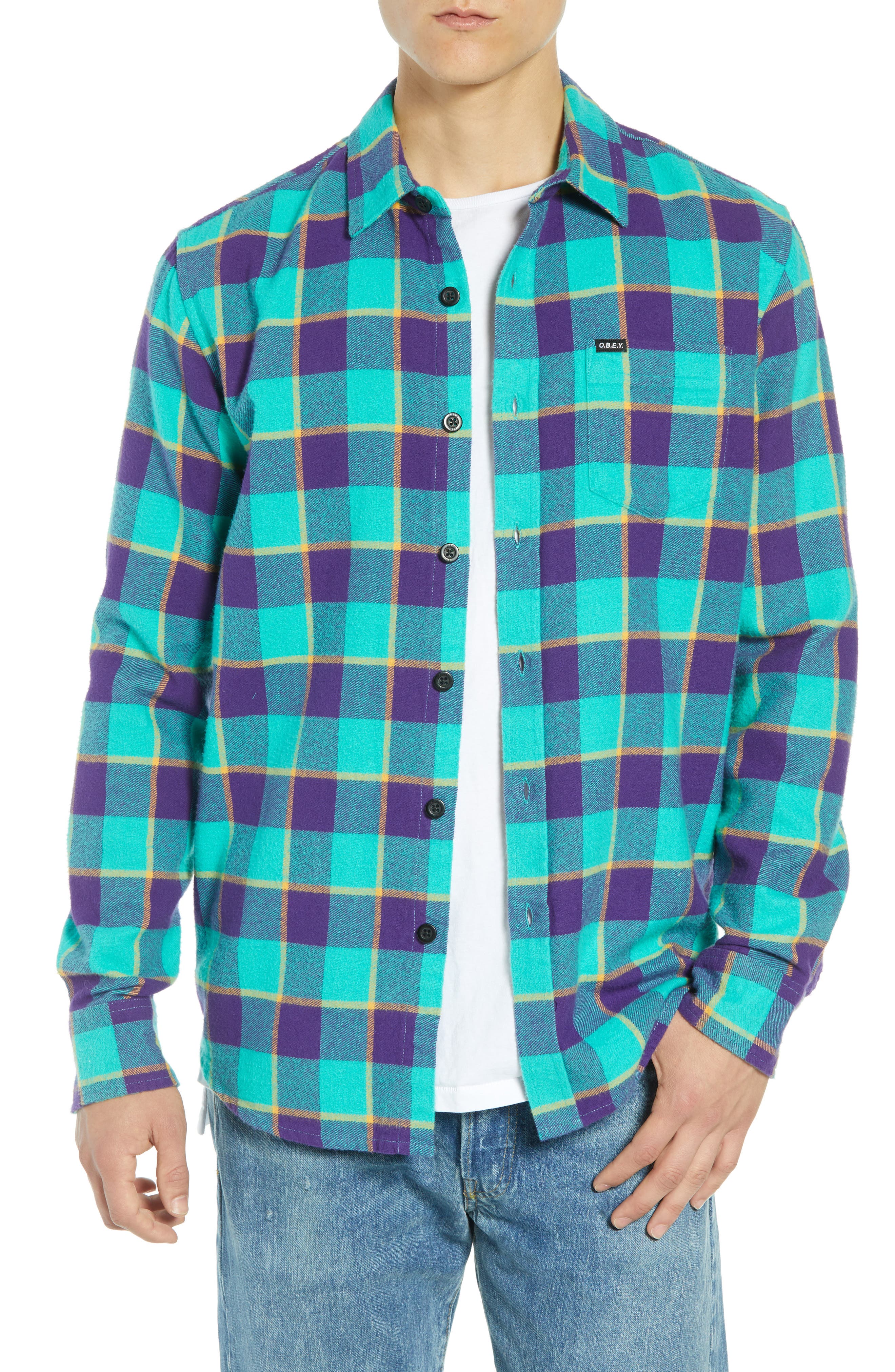 Obey Ventura Plaid Flannel Shirt