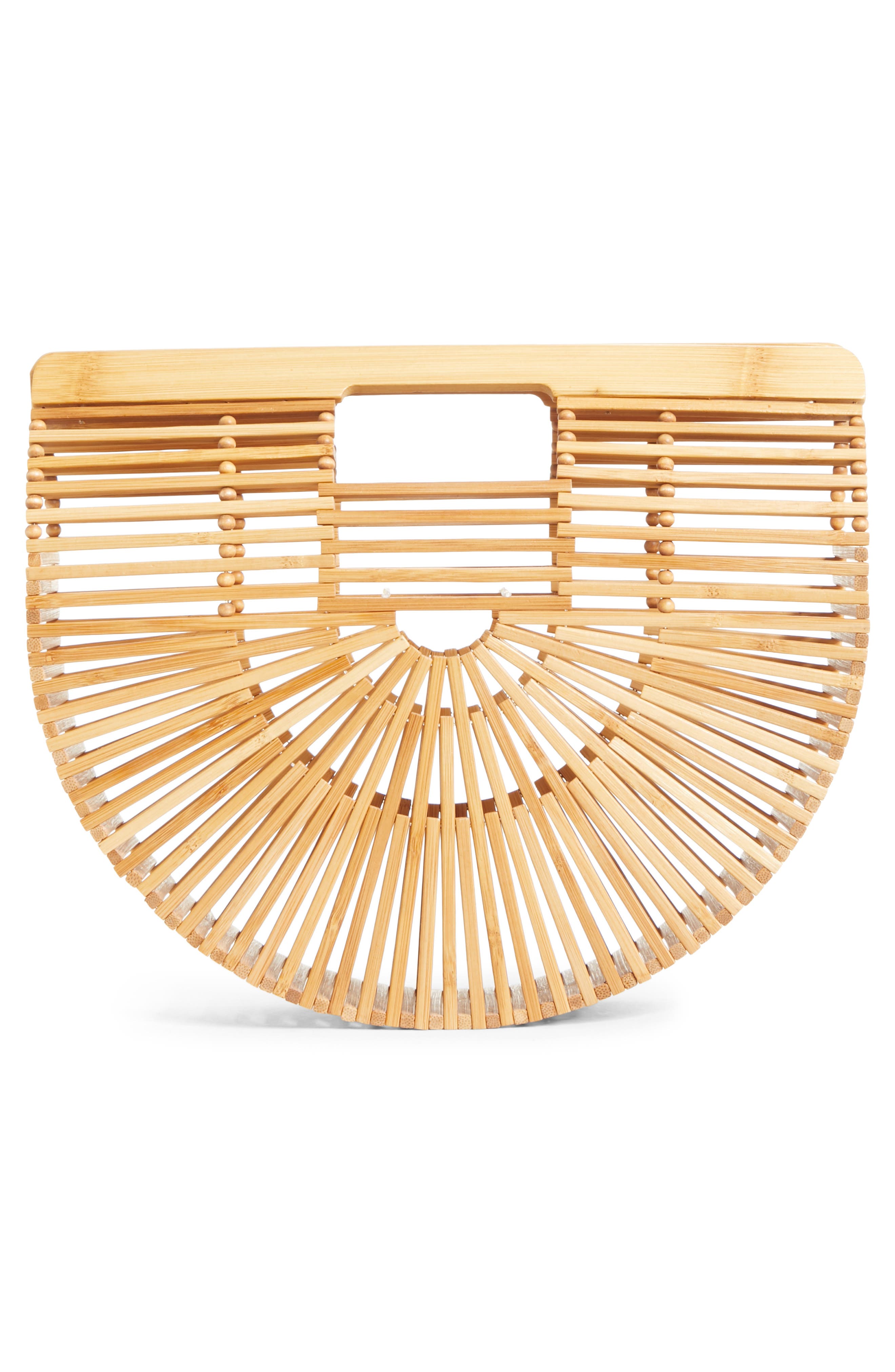 CULT GAIA Small Ark Bamboo Handbag, Alternate, color, BAMBOO