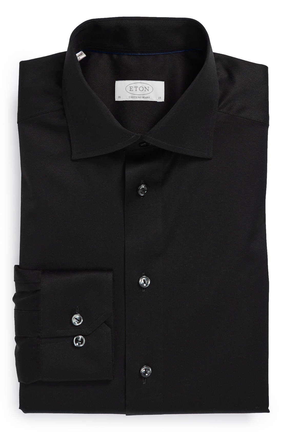 Eton Contemporary Fit Twill Dress Shirt Nordstrom