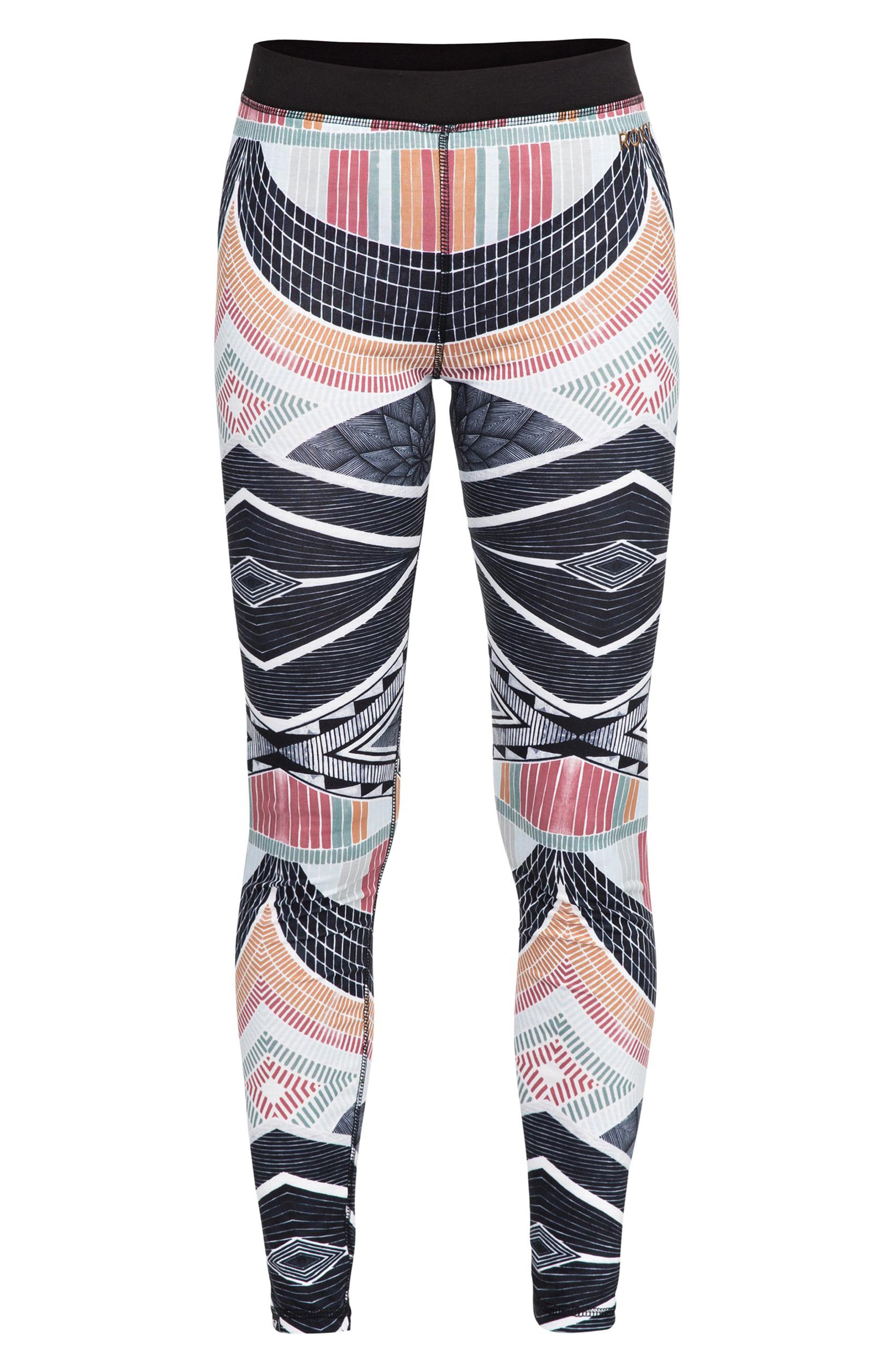 Roxy Daybreak Base Layer Leggings, Green