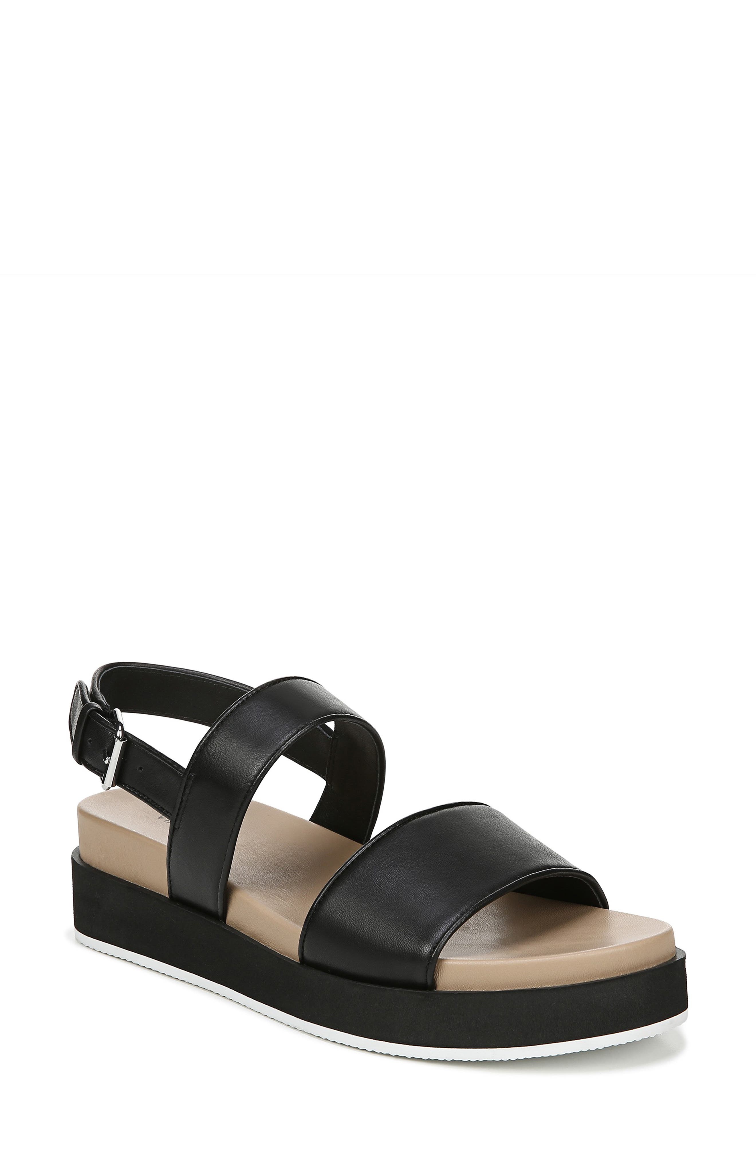 Via Spiga Davi Platform Sandal, Black
