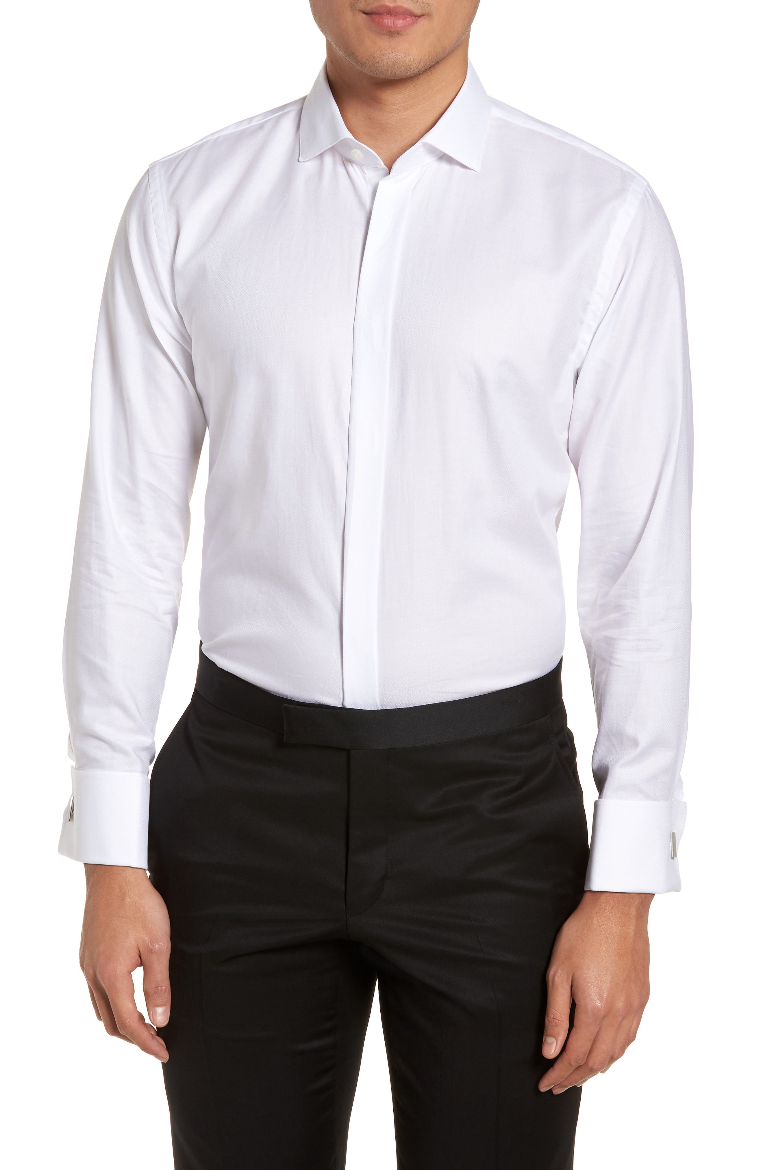Nordstrom Men's Shop Trim Fit Tuxedo Shirt Nordstrom