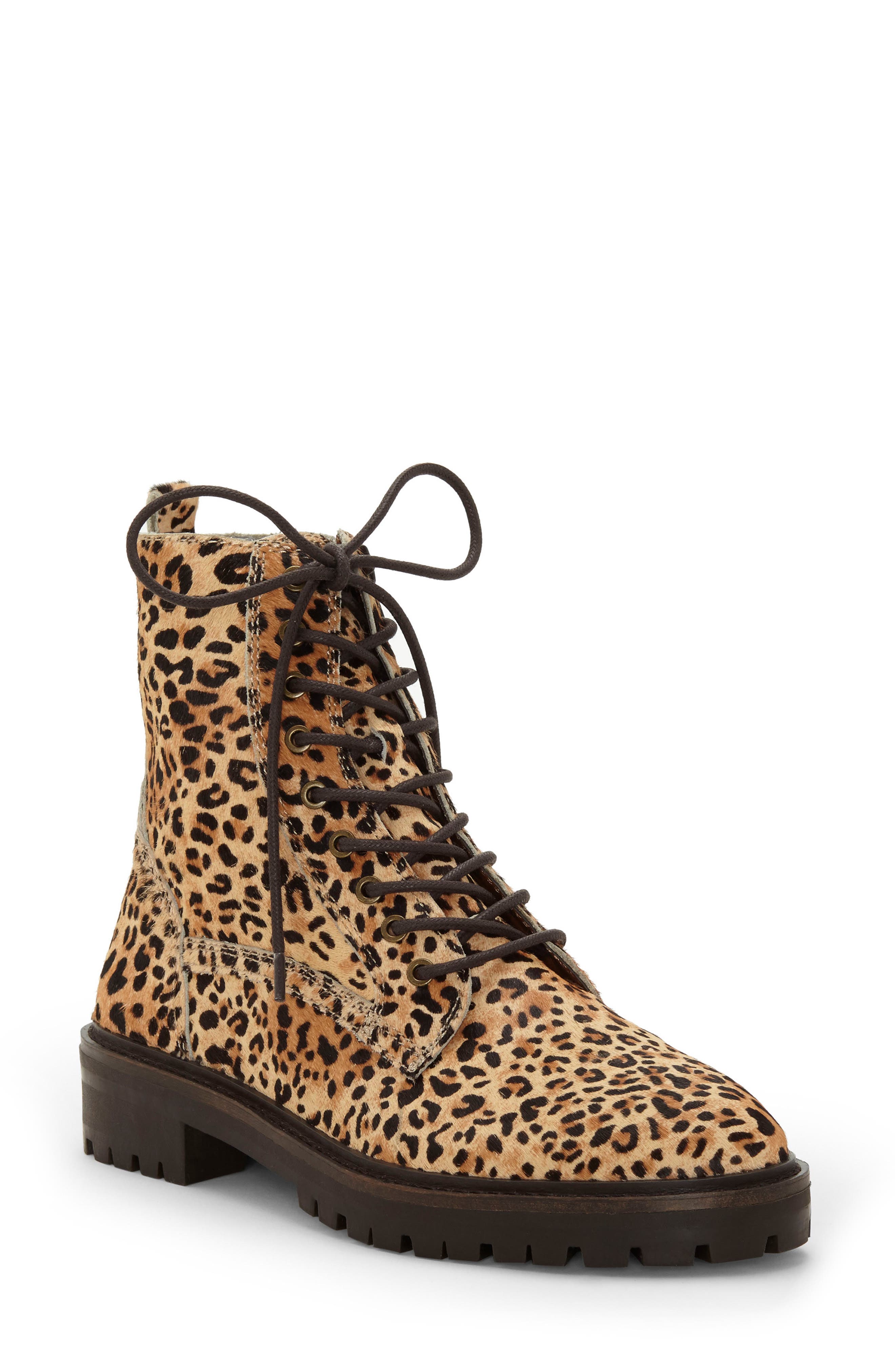 Lucky Brand Idara Ii Genuine Calf Hair Bootie, Brown