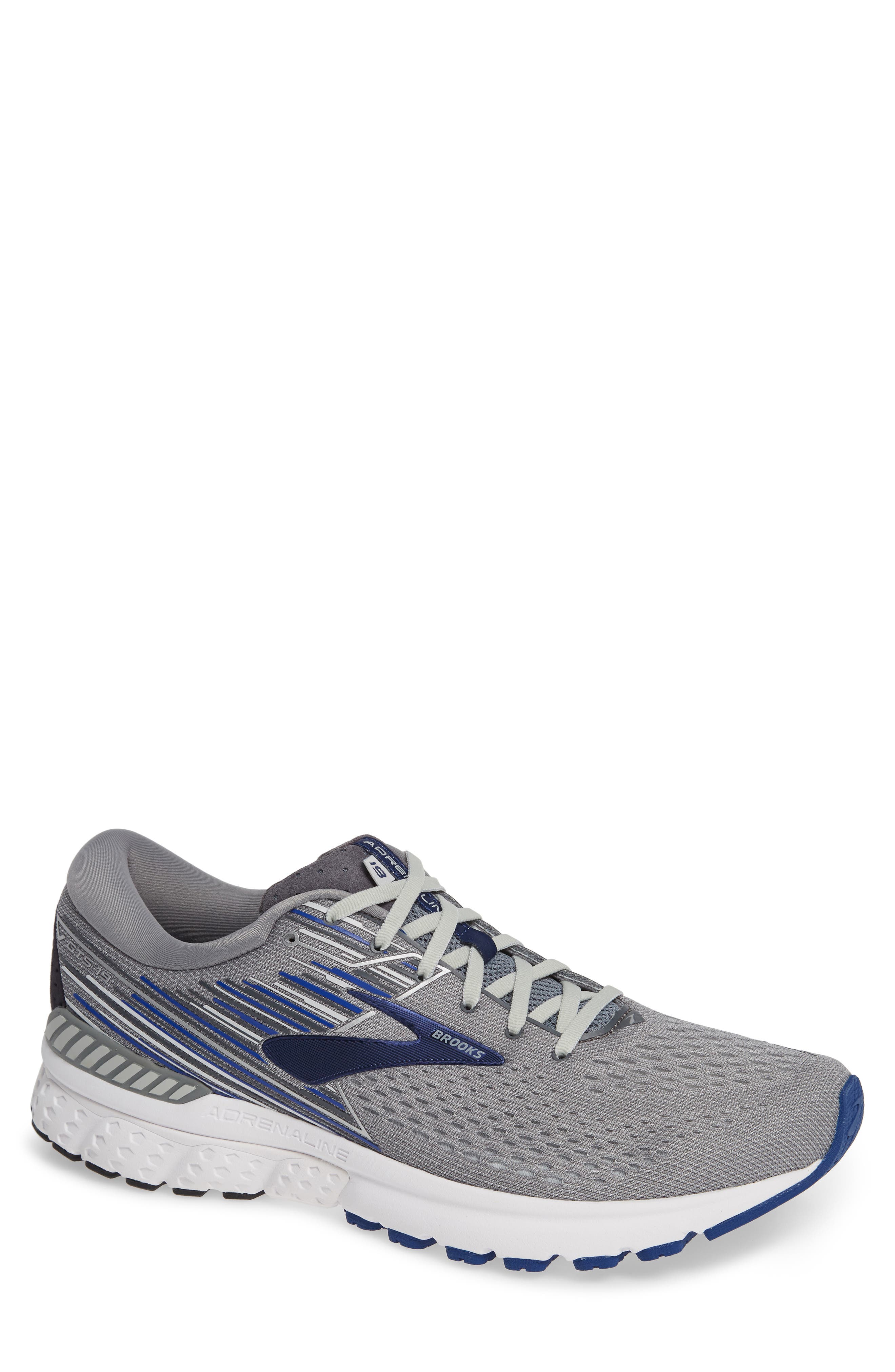 Brooks Adrenaline Gts 19 Running Shoe, EEEE - Grey