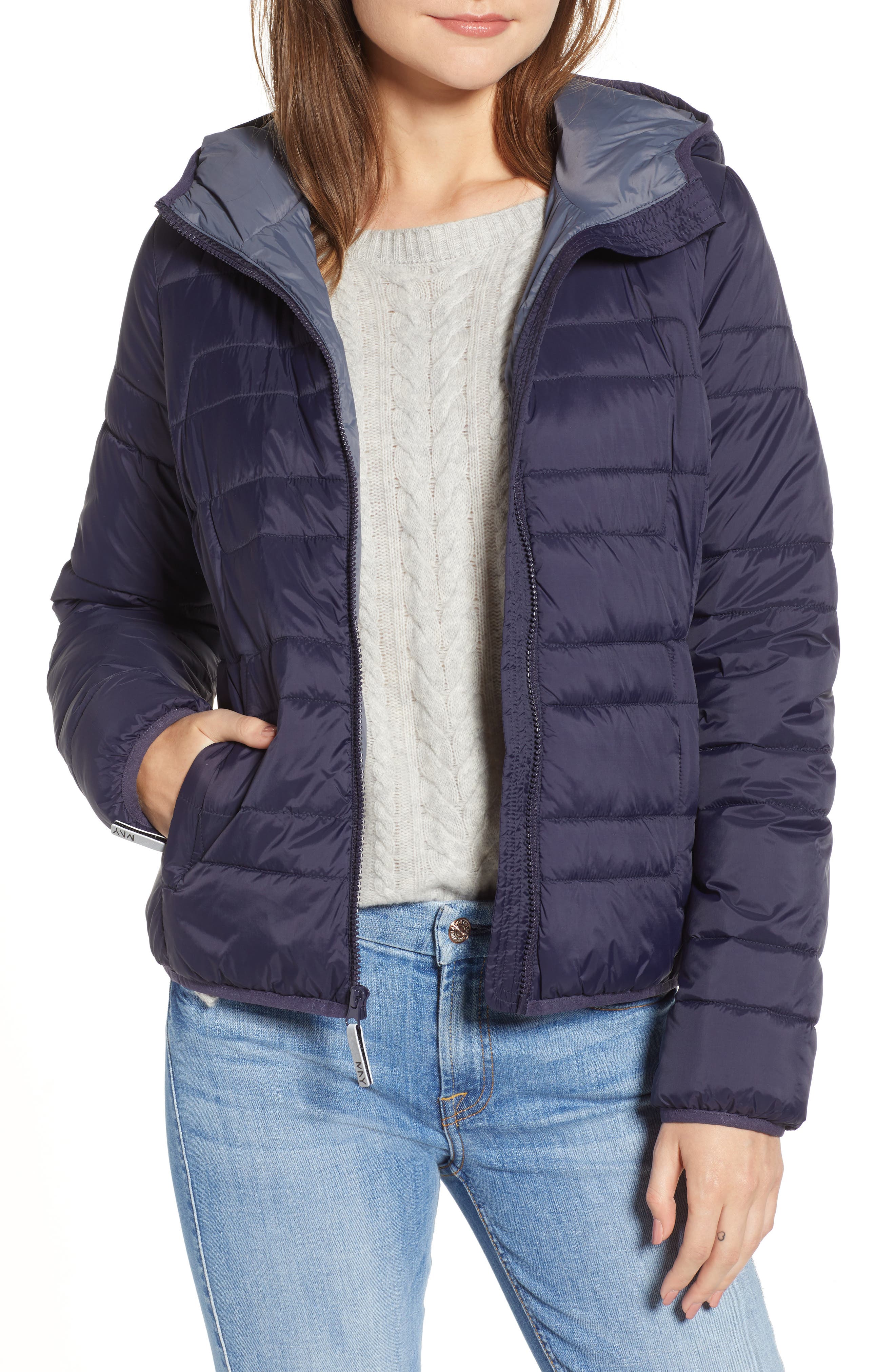 Marc New York Hooded Packable Jacket, Grey