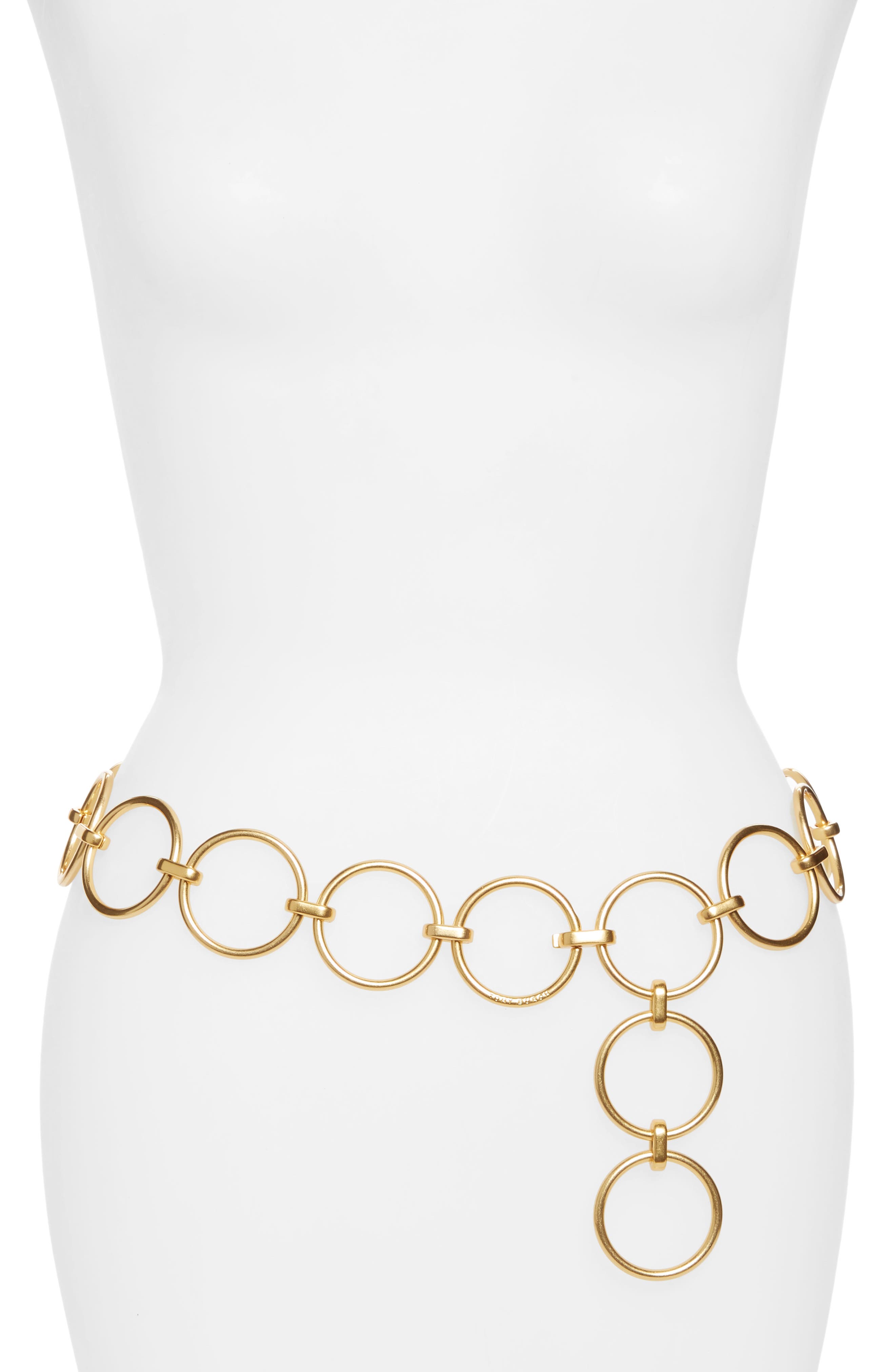 Tory Burch Chain Link Belt, Size One Size - Gold