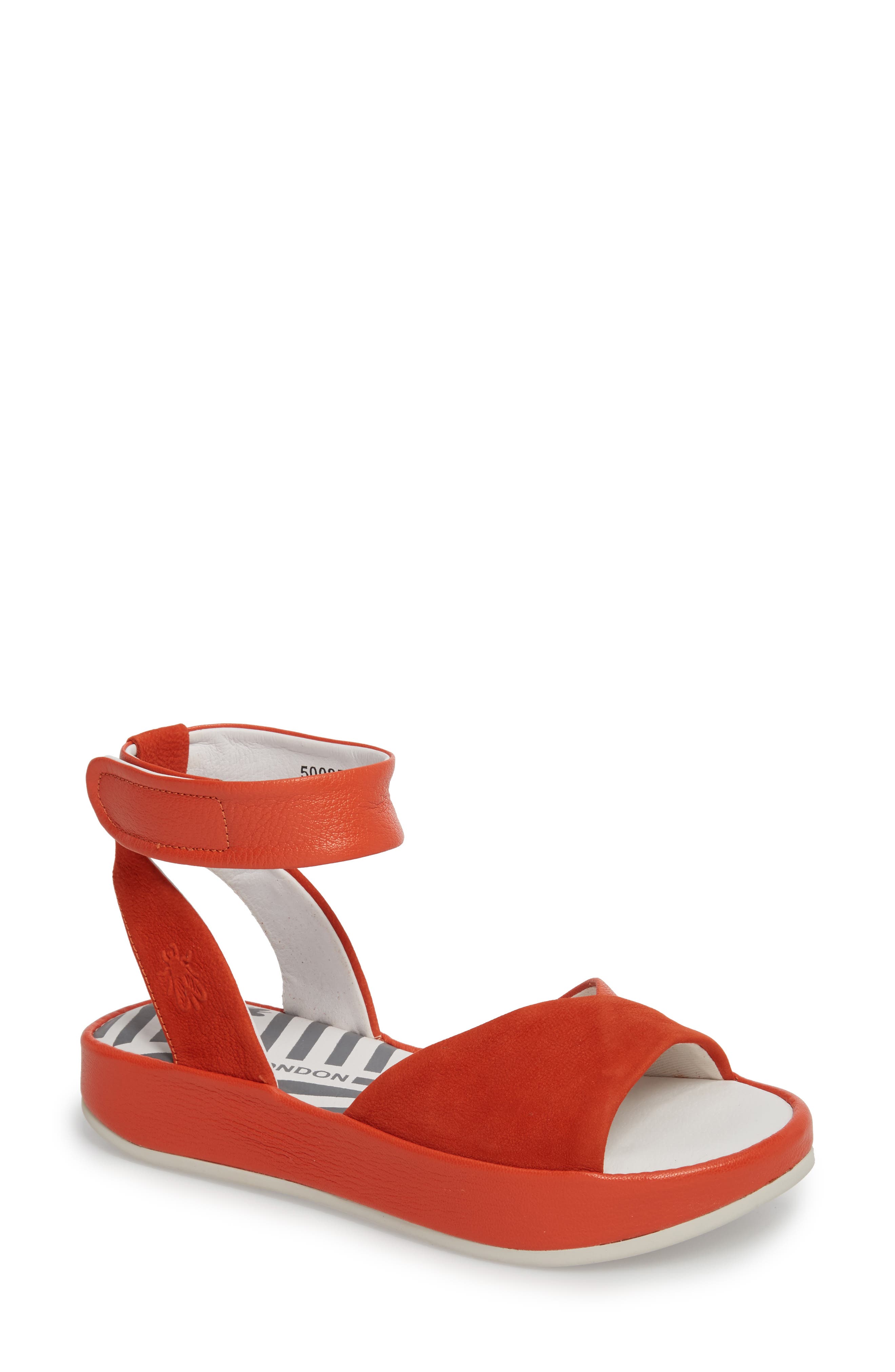 Fly London Bibb Sandal - Orange