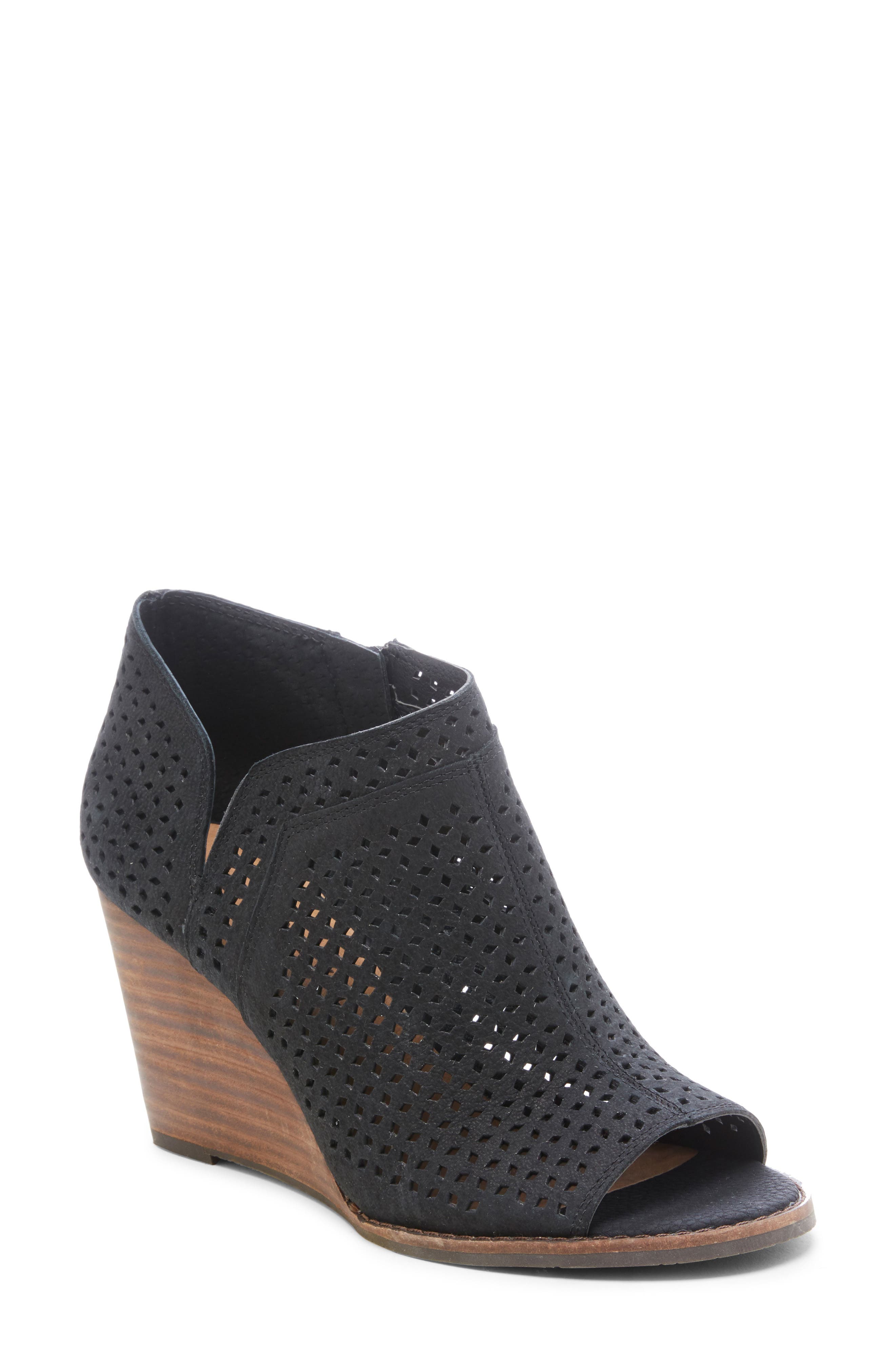 Lucky Brand Jazley Wedge Bootie, Black