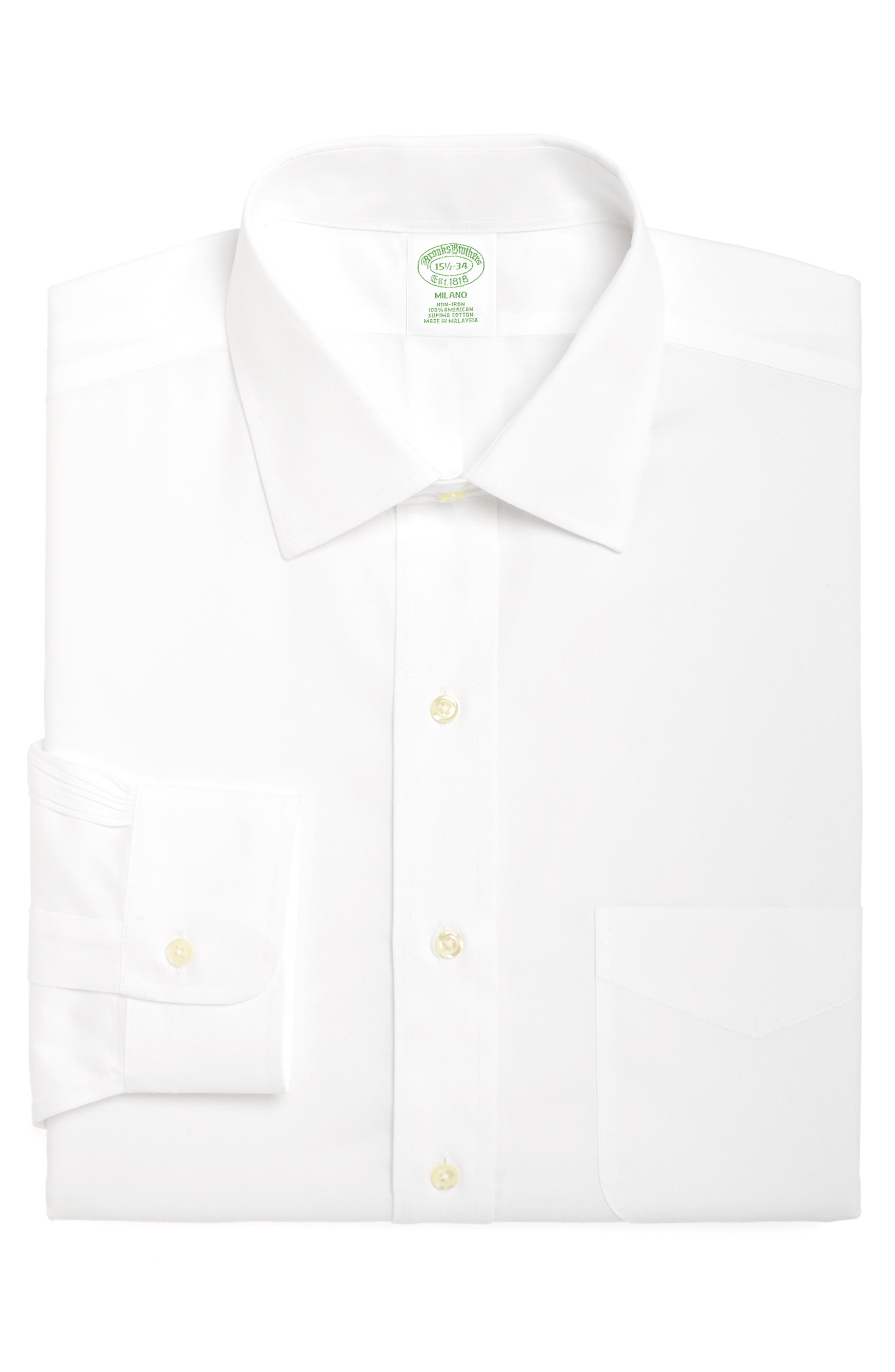 Brooks Brothers Trim Fit Solid Dress Shirt (3 For $207)