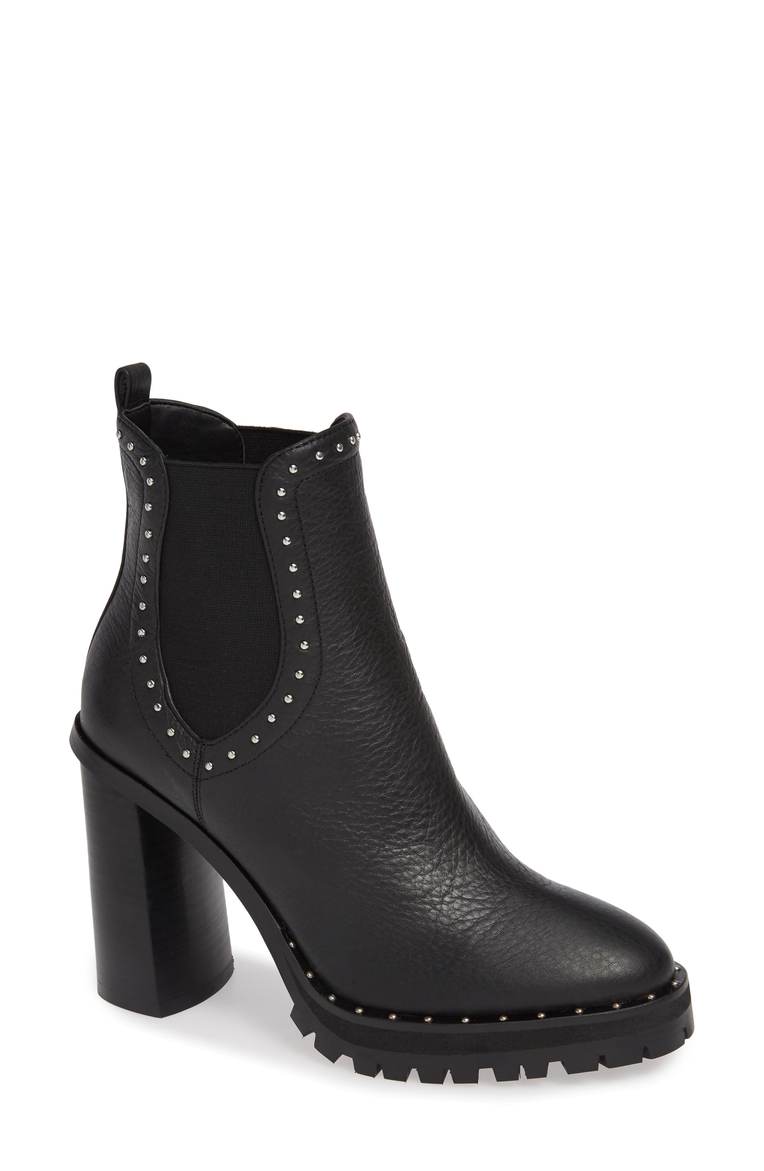 Rebecca Minkoff Edolie Studded Platform Bootie, Black