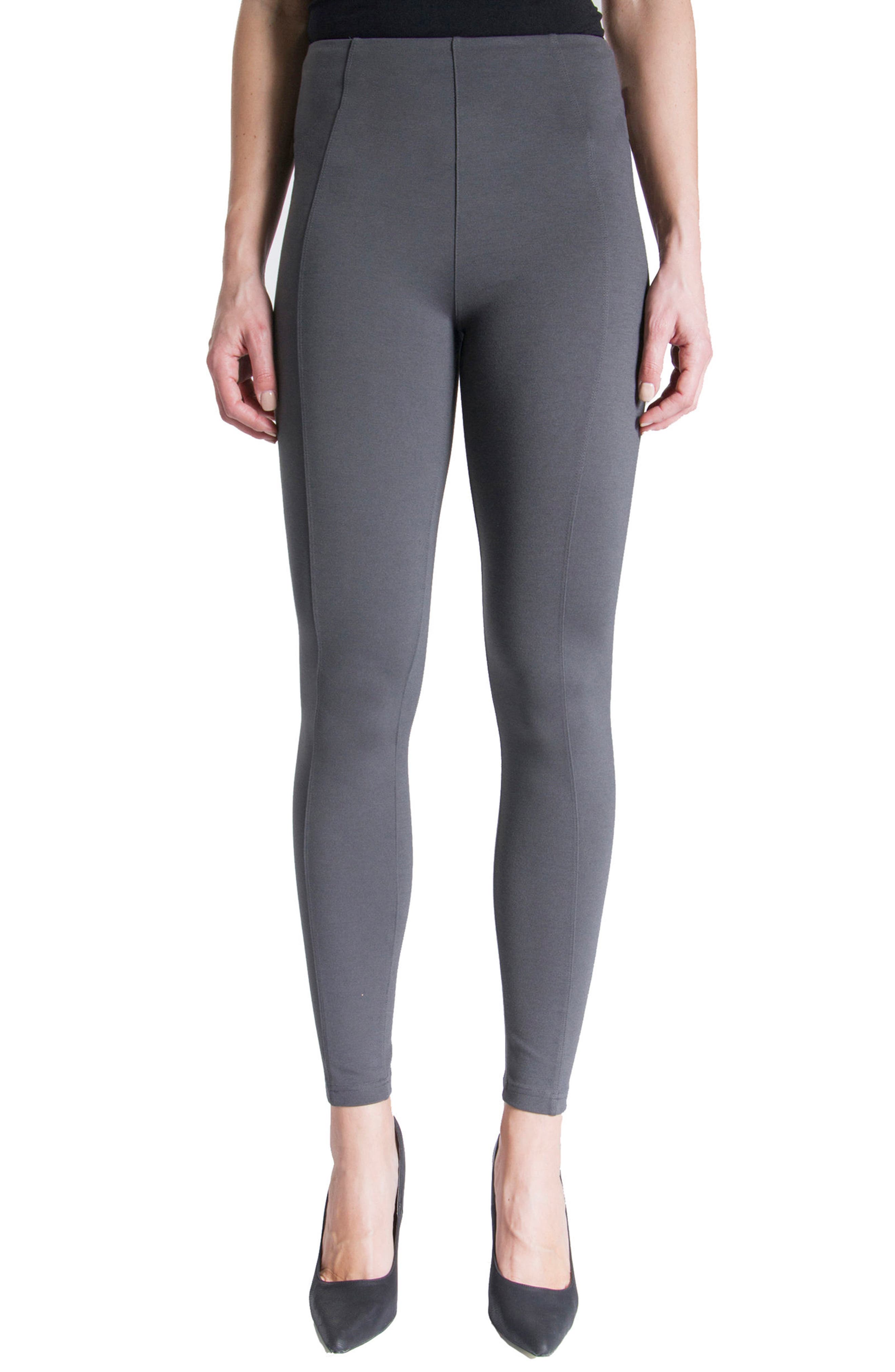 Petite Liverpool Reese Stretch Knit Leggings, Blue