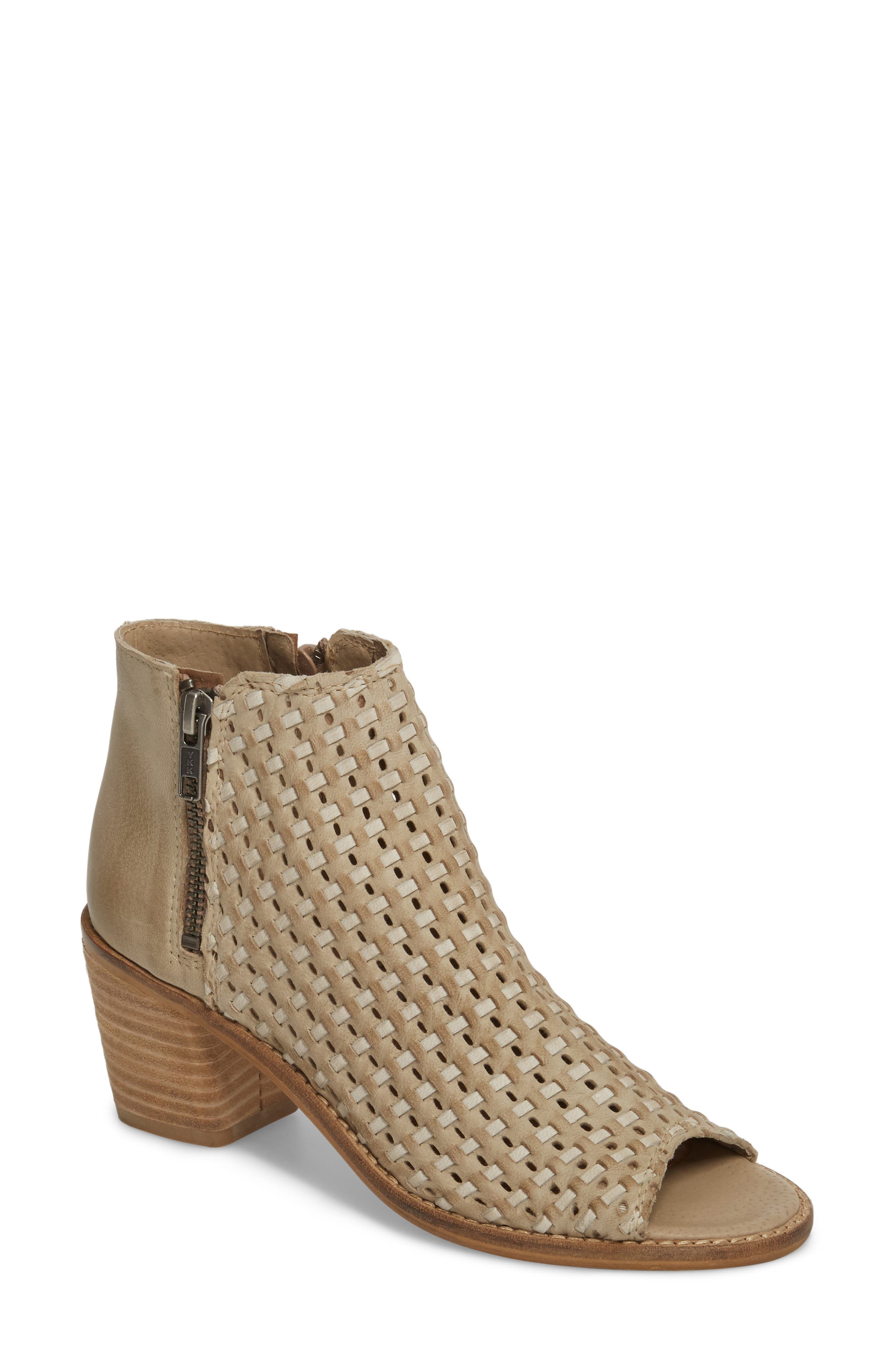 Sbicca Waterfront Peep Toe Bootie, Brown