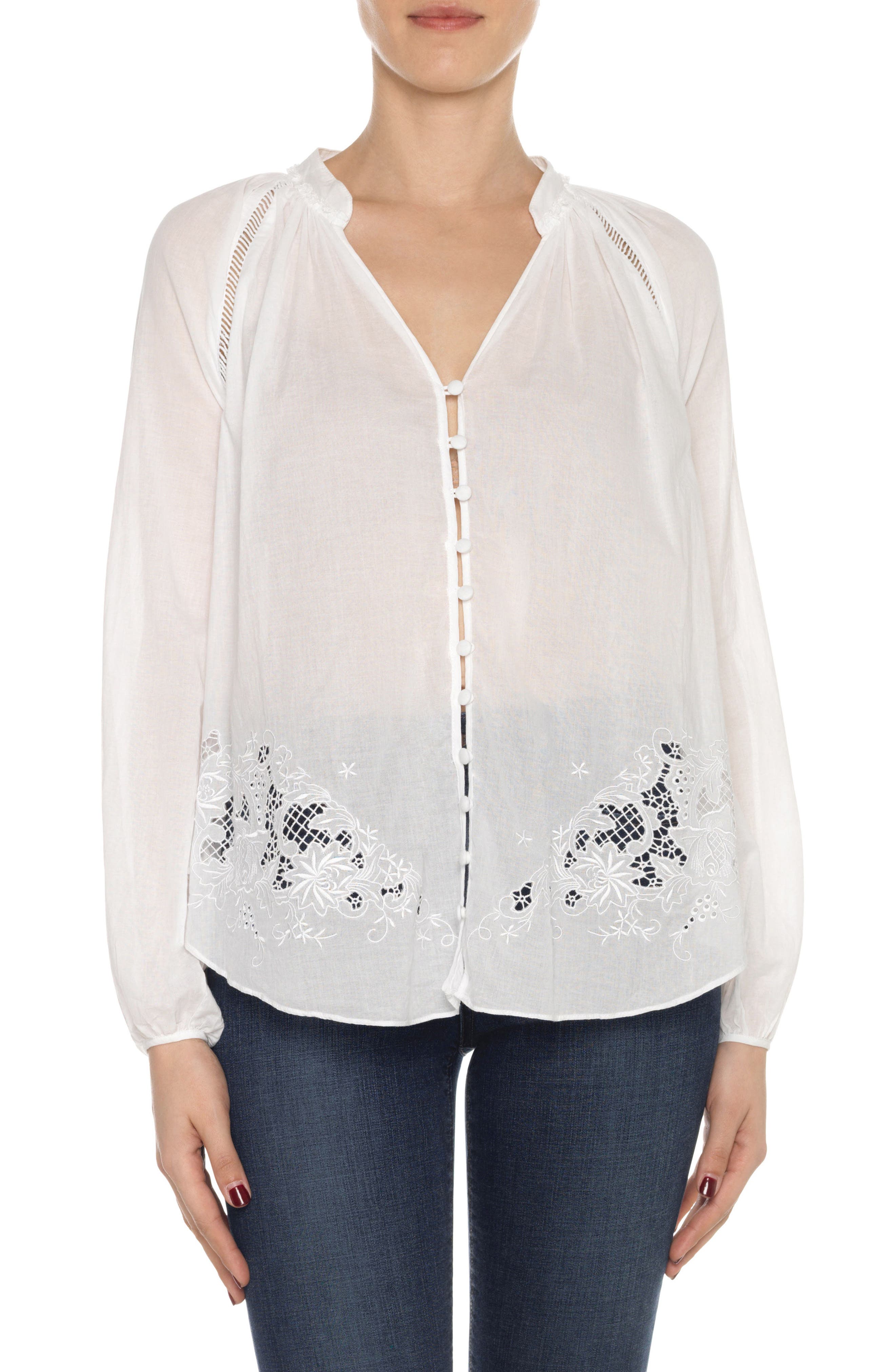 Joe's Flora Cotton Lawn Blouse Nordstrom
