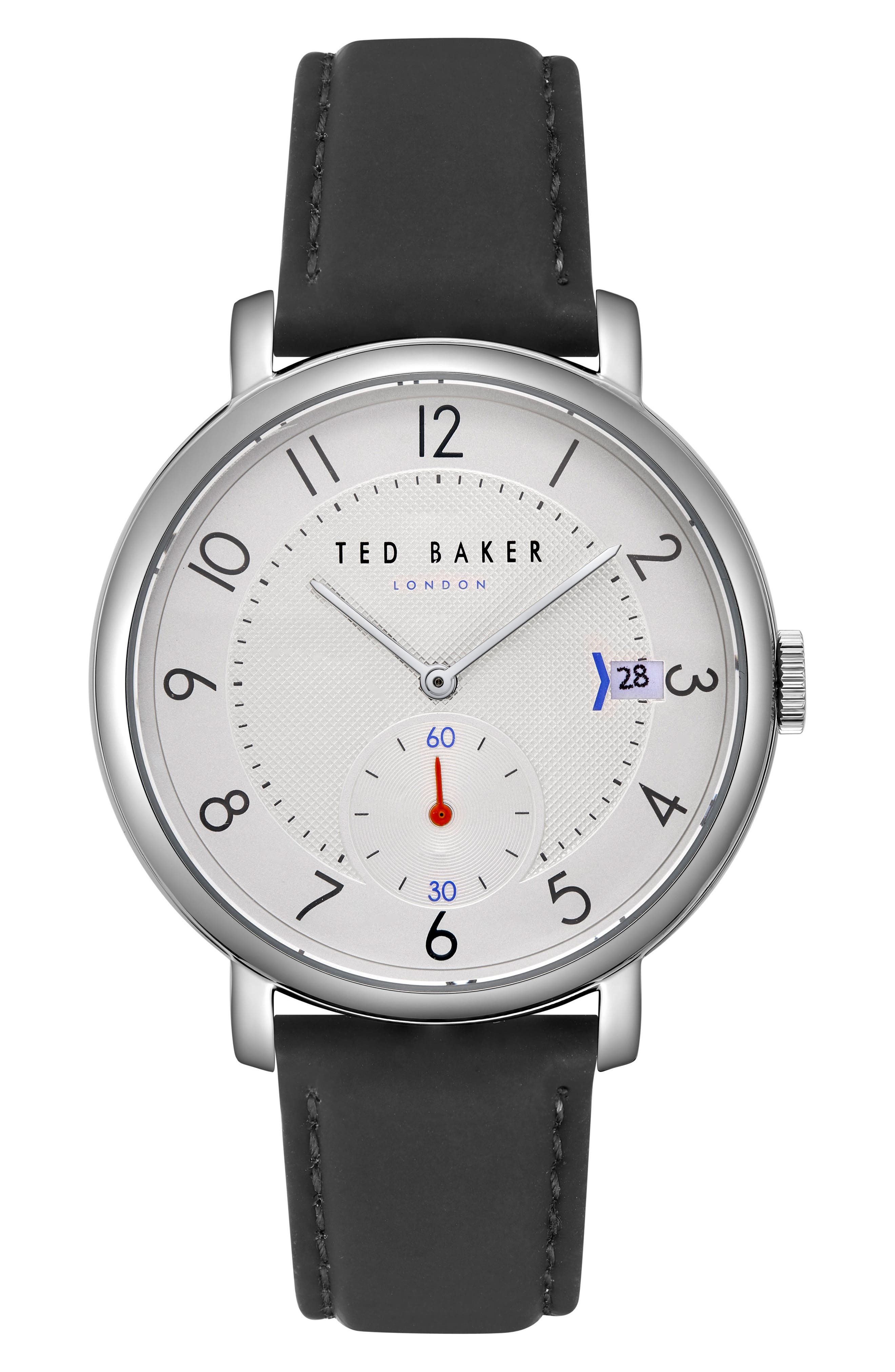 Ted Baker London Oscar Leather Strap Watch, 4m
