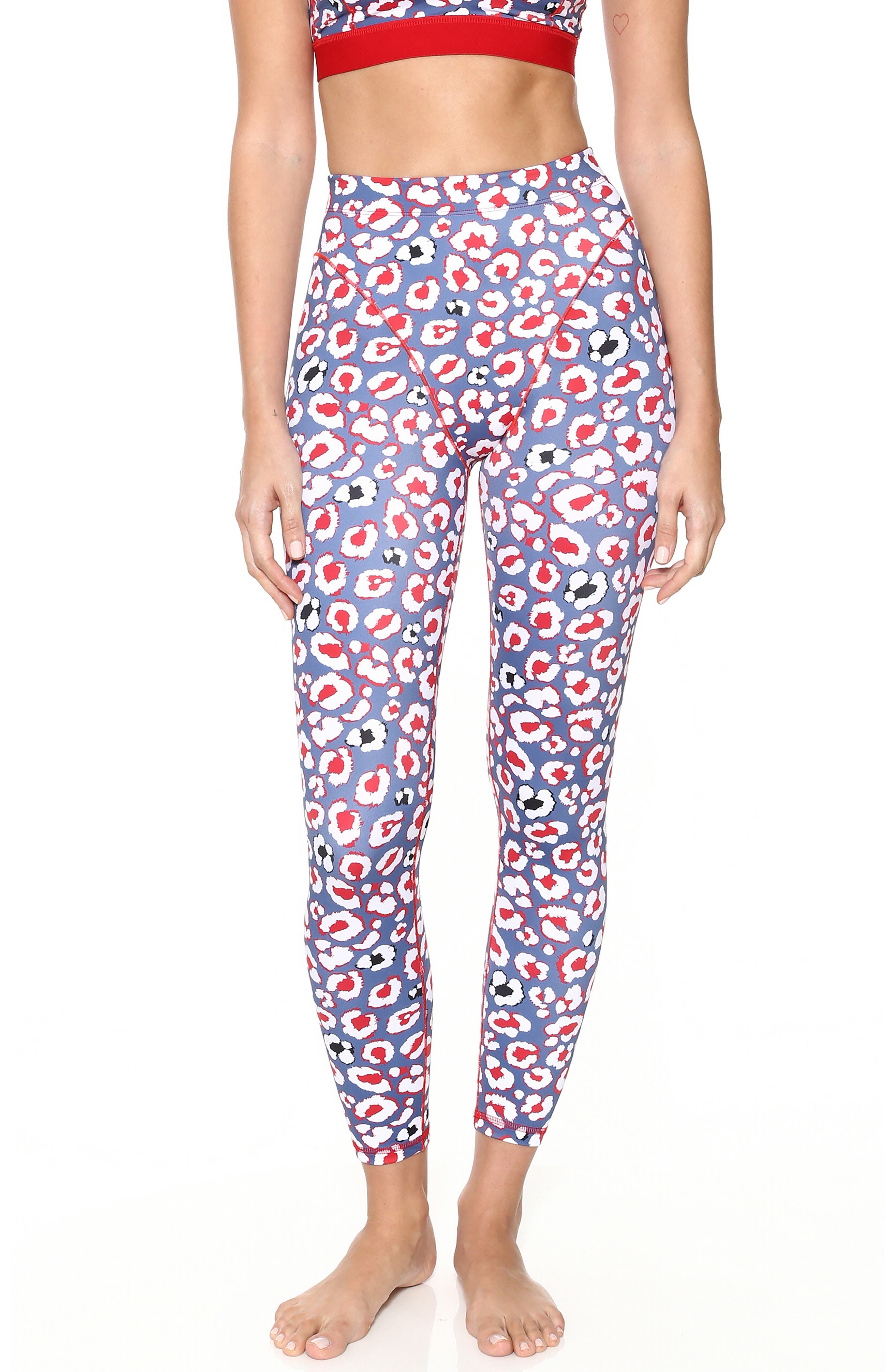 Adam Selman French Cut Leopard Leggings