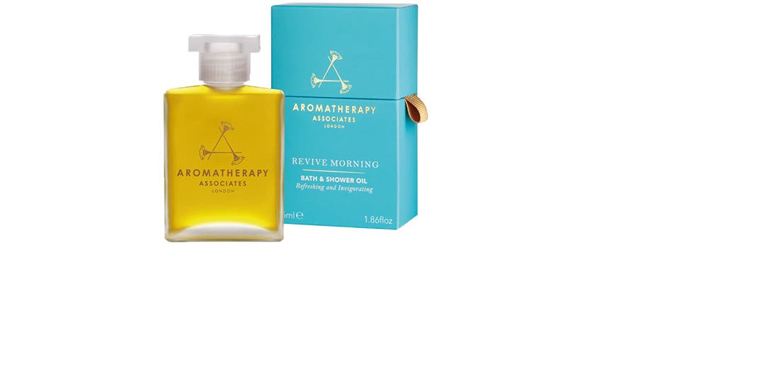 Revive morning bath and shower oil by Aromatherapy Associates.