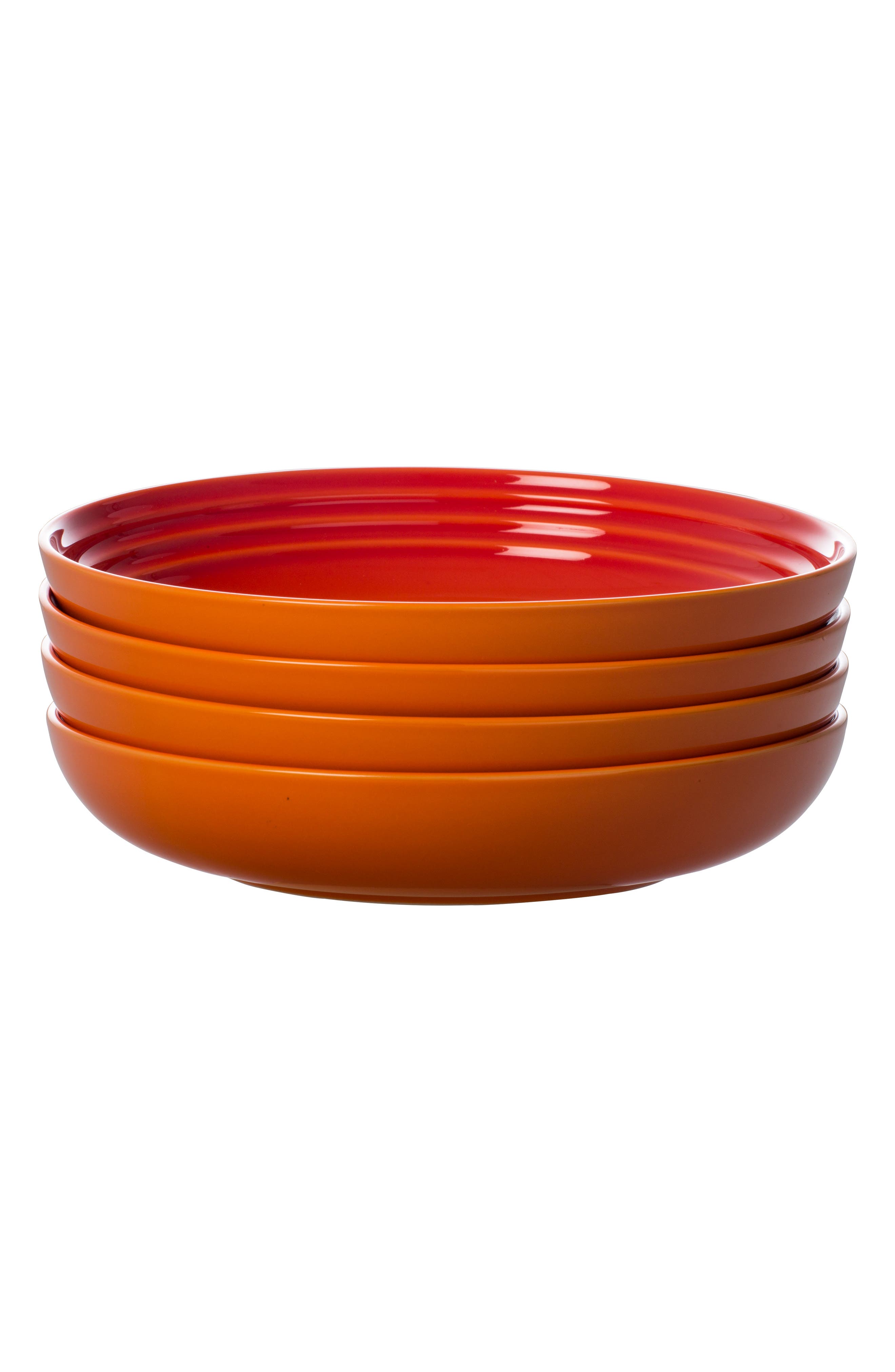 UPC 630870214049 product image for Le Creuset Set Of 4 8 1/2-Inch Pasta Bowls, Size One Size - Orange | upcitemdb.com