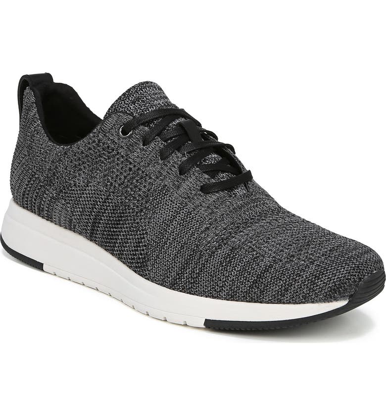 Click to view more detailed imagery on our partner's website Vince Men's Palo Knit Trainer Sneakers In Marl Grey/ Black