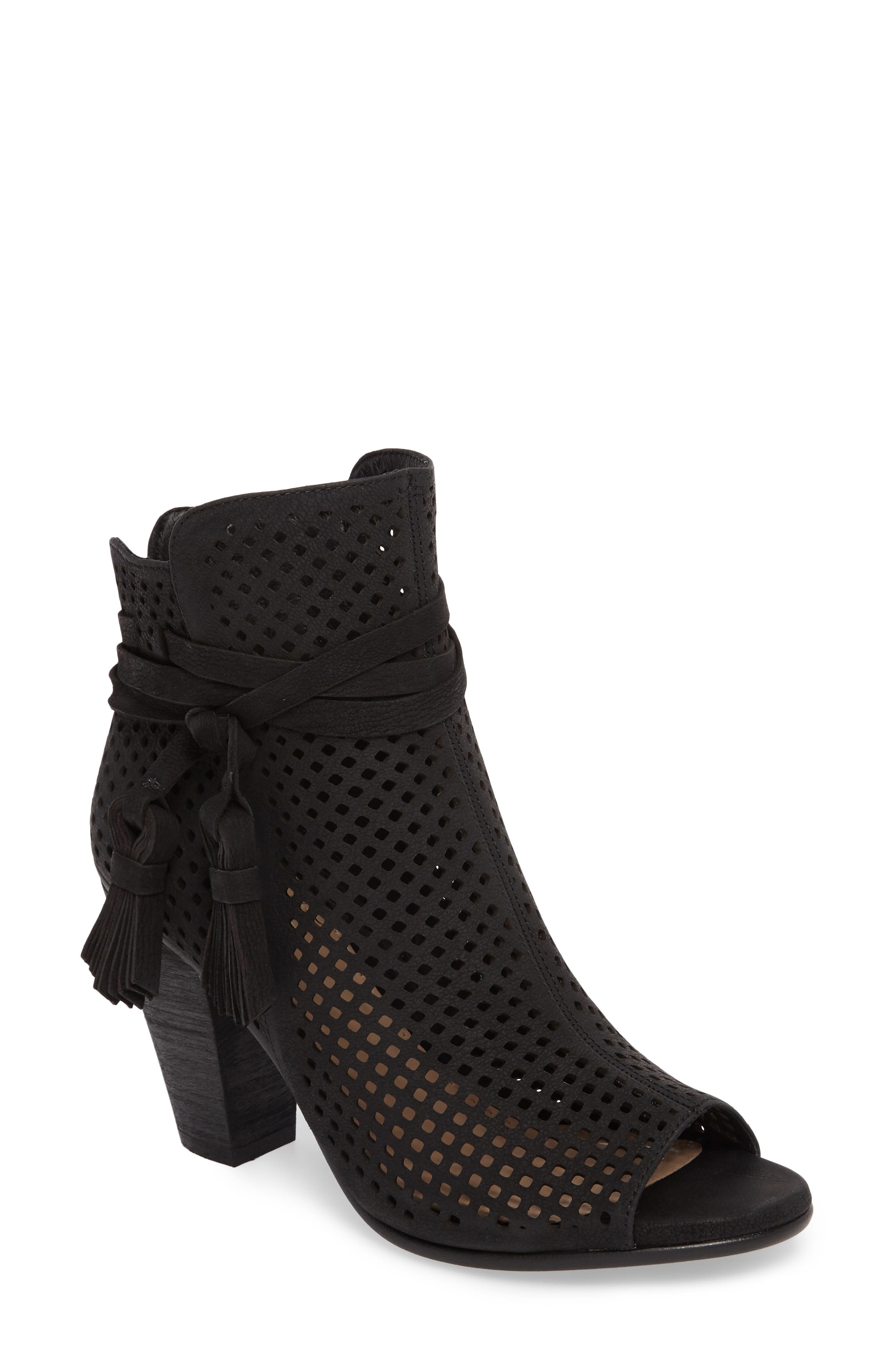 Vince Camuto Kamey Perforated Open Toe Bootie (Women) | Nordstrom
