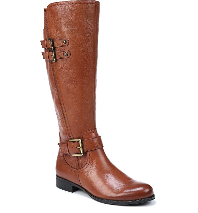 Jessie Knee High Riding Boot,
Main,
color, BANANA BREAD LEATHER