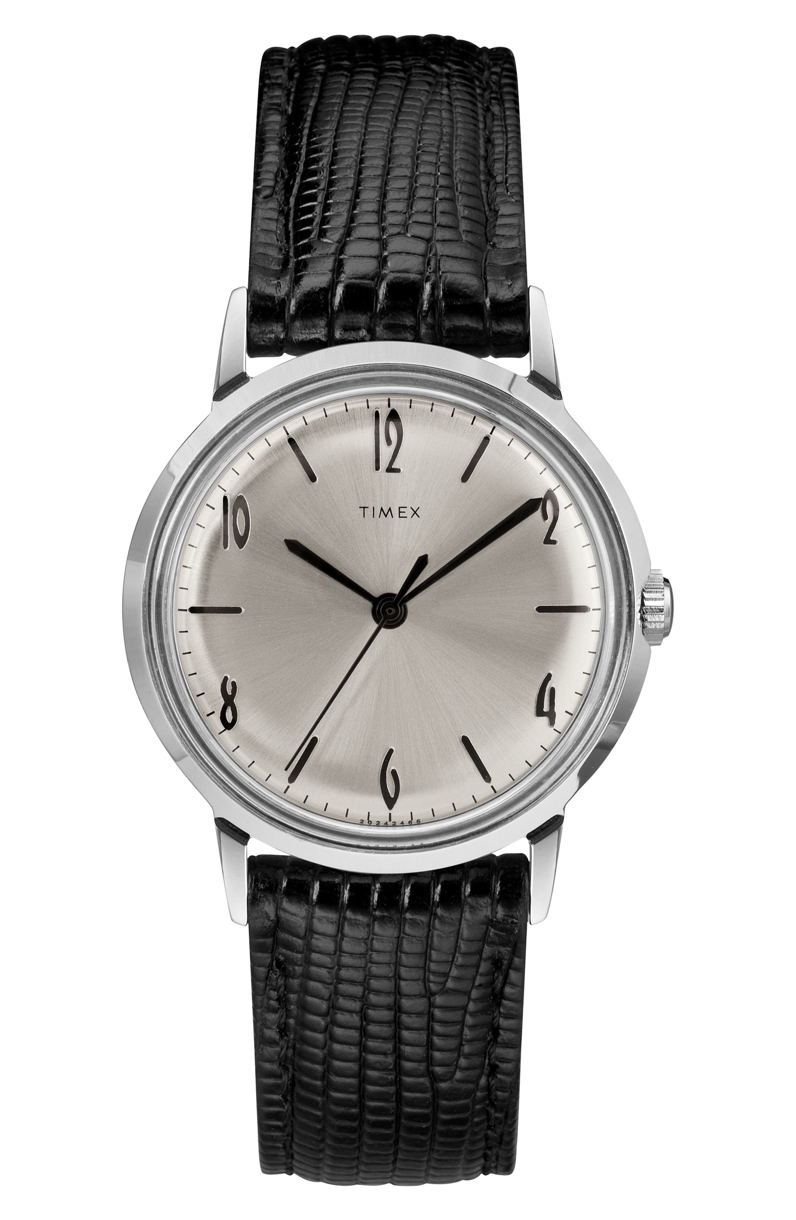 Timex Marlin Leather Strap Watch,