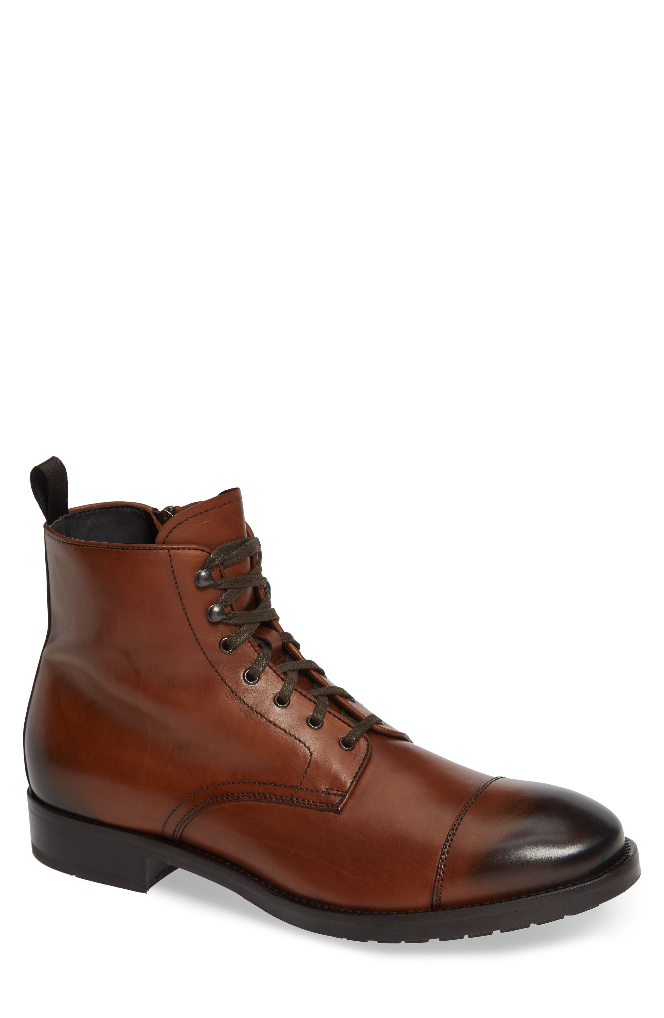 To Boot New York Concord Cap Toe Boot, Brown