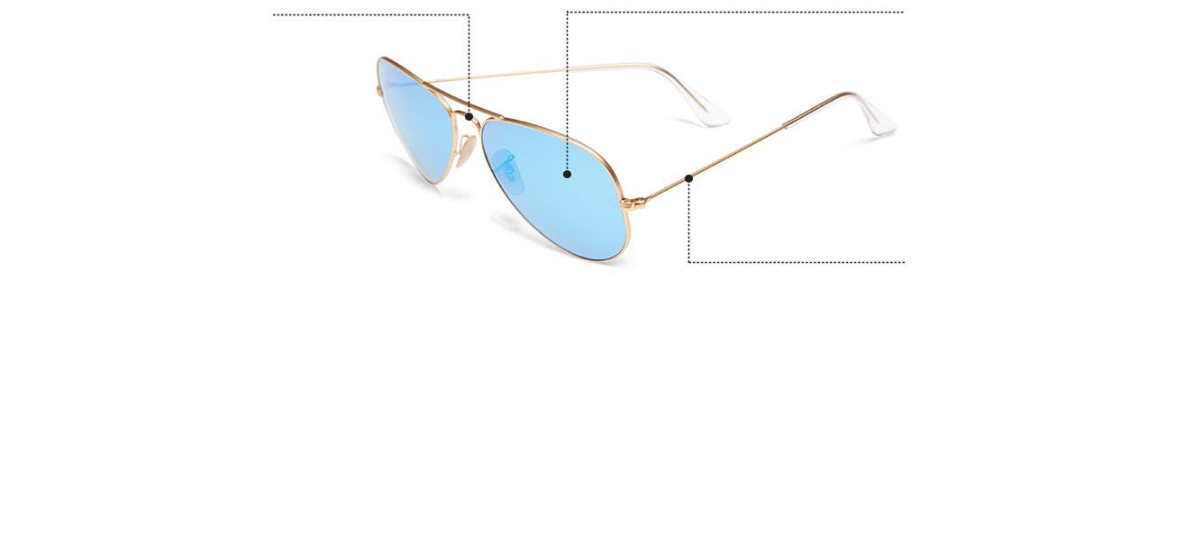How to find the perfect size sunglasses. 