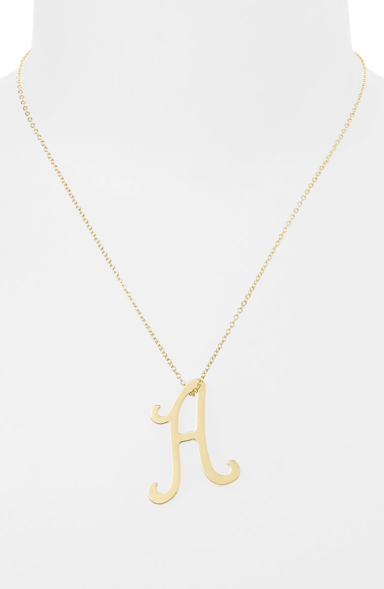 Ariella Collection Gold Scroll Initial Pendant Necklace Nordstrom Ariella Collection Gold Scroll Initial Pendant Necklace Main Color 710