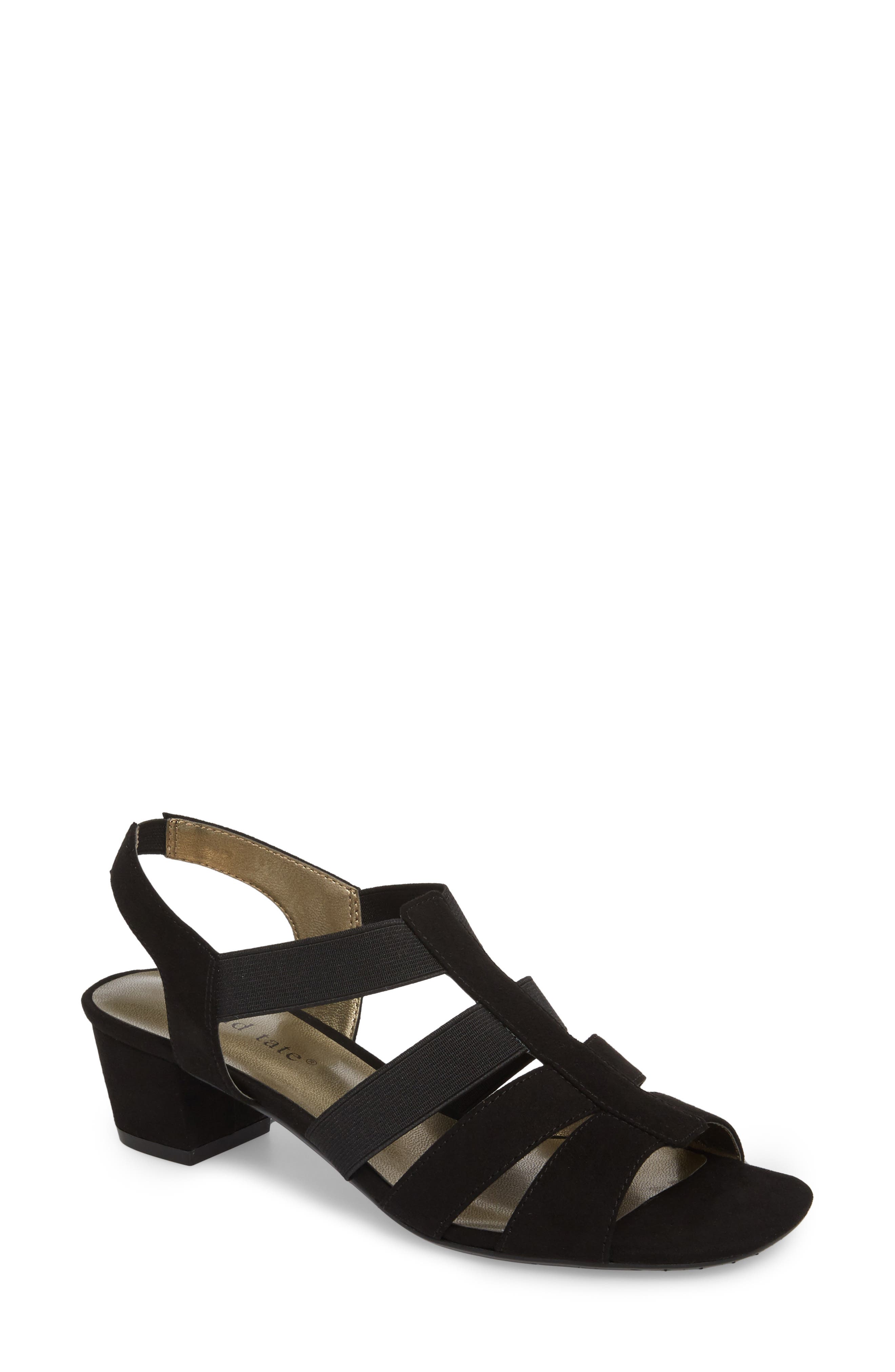 David Tate Delight Slingback Cage Sandal, Black