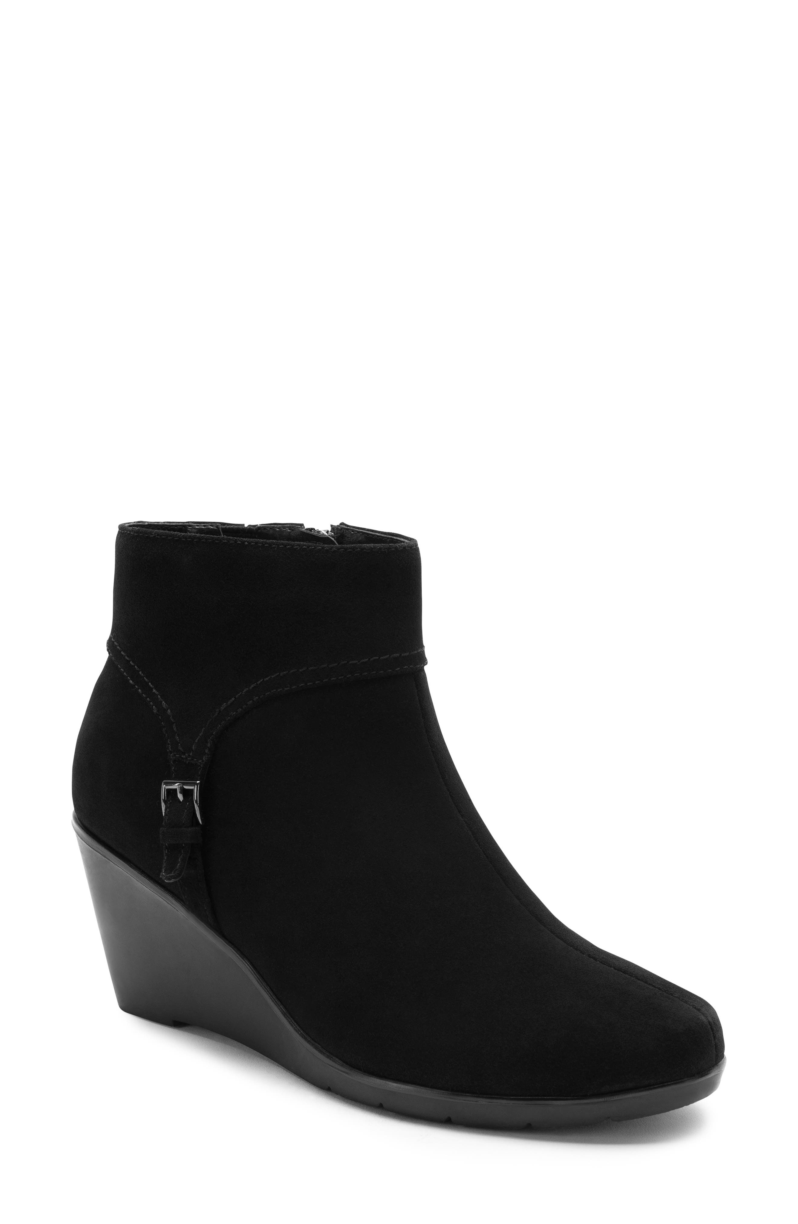 Blondo Lacy Waterproof Wedge Bootie- Black