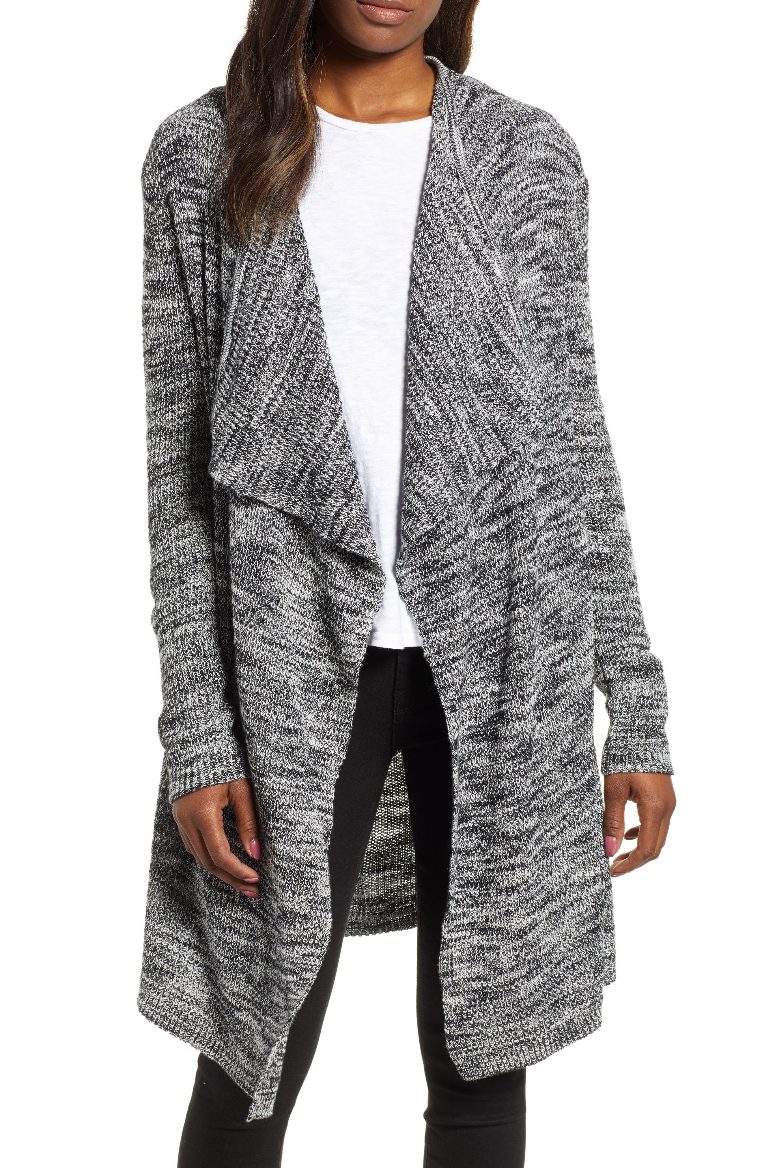 Caslon Drape Collar Cardigan