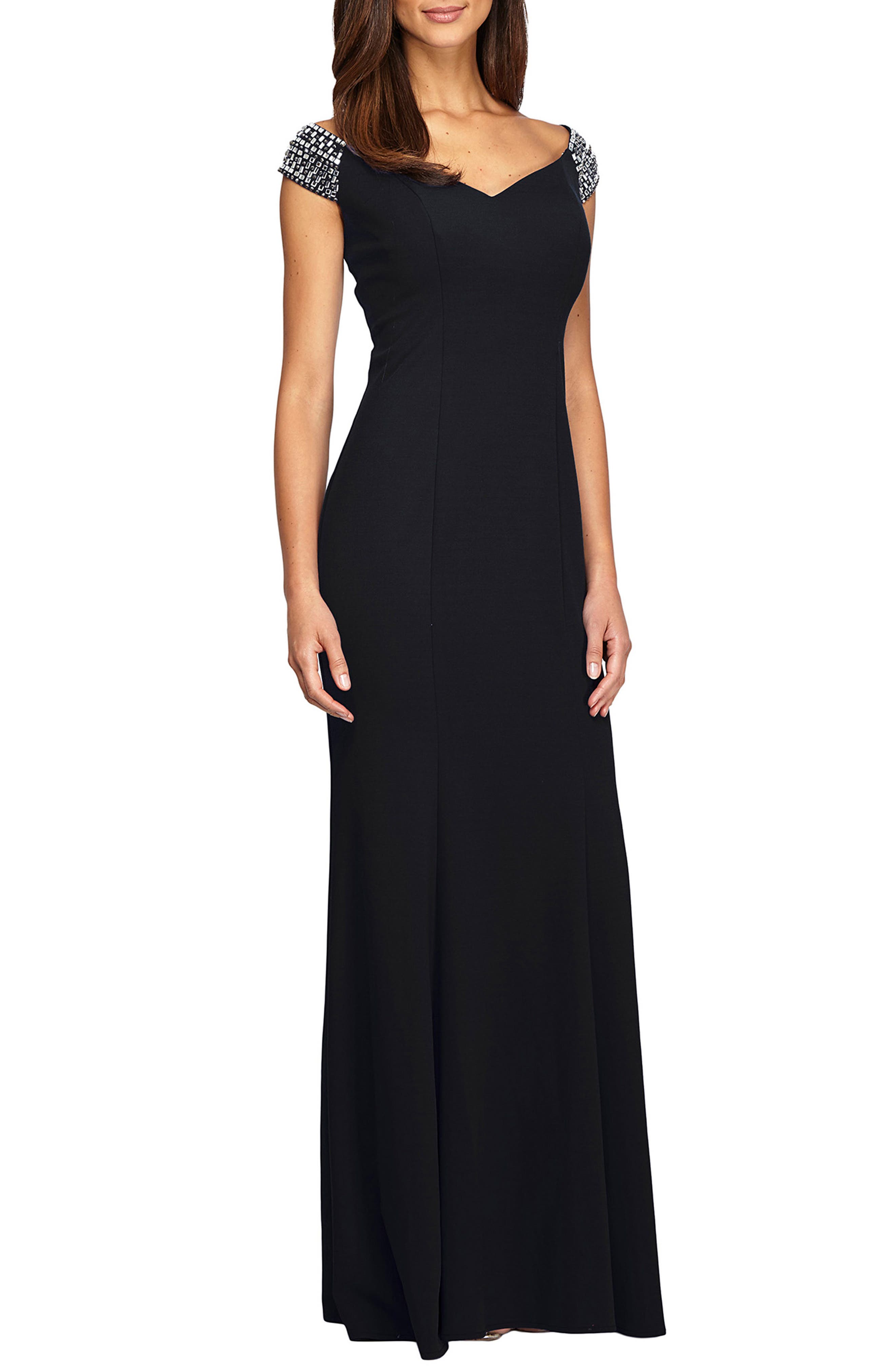 Alex Evenings Embellished Stretch Gown