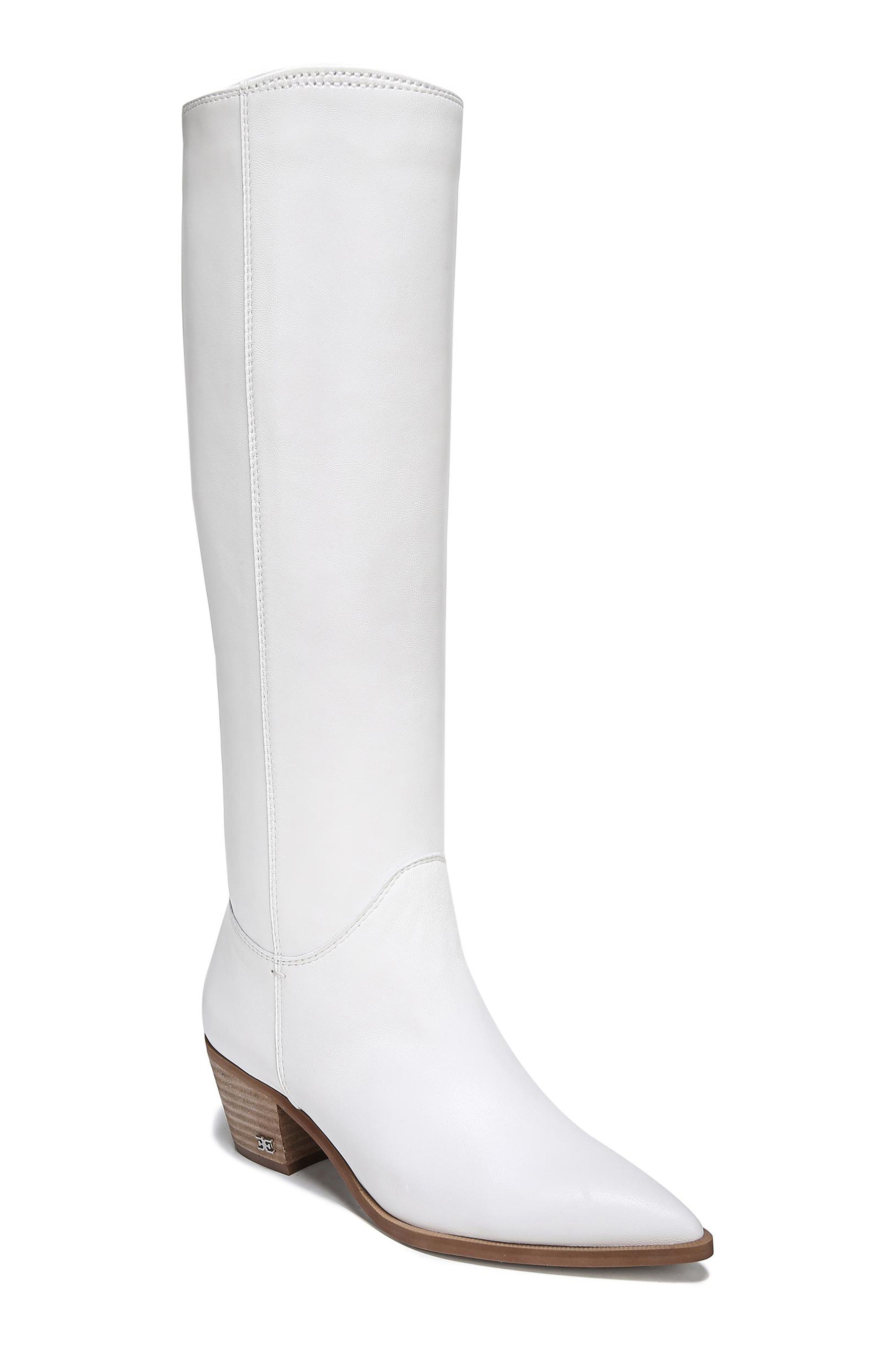 Sam Edelman Rowena Knee High Boot- White