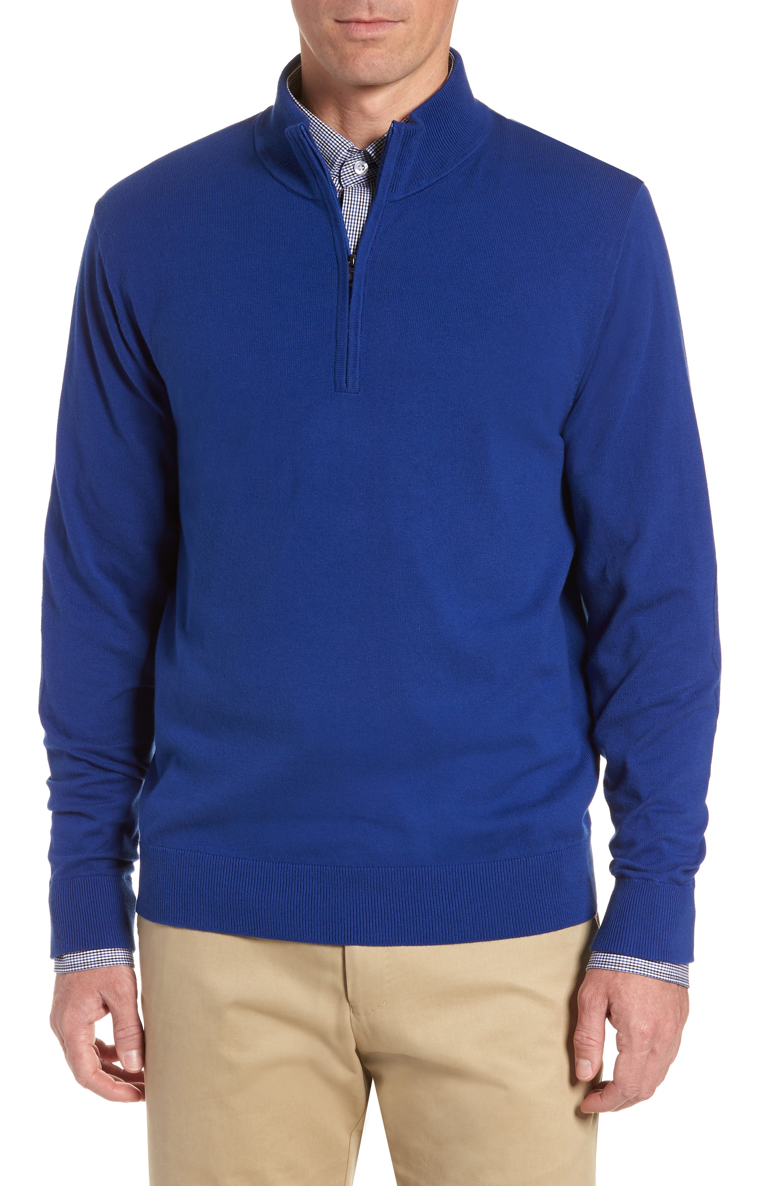 Cutter & Buck Lakemont Half Zip Sweater, Blue