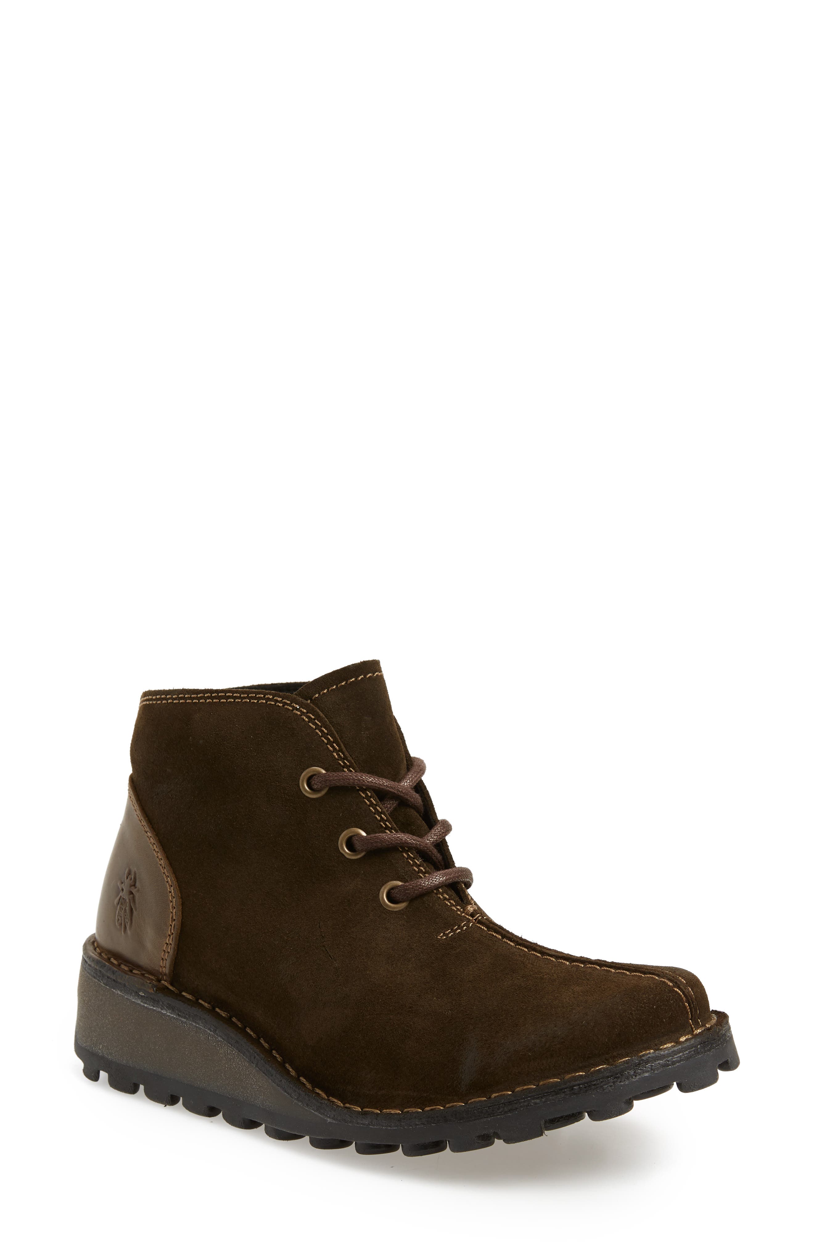 Fly London Mili Wedge Bootie - Green