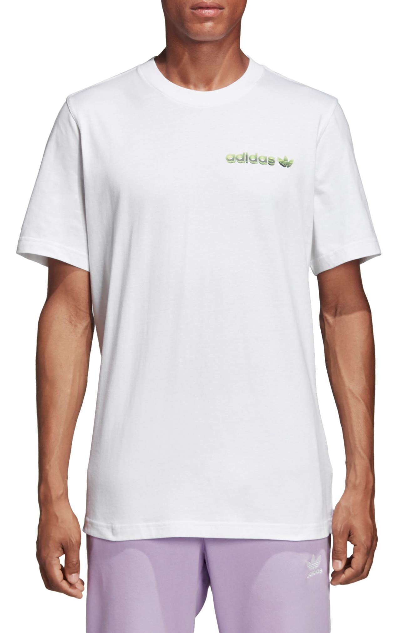 Adidas Originals Tropical Graphic T-Shirt, White