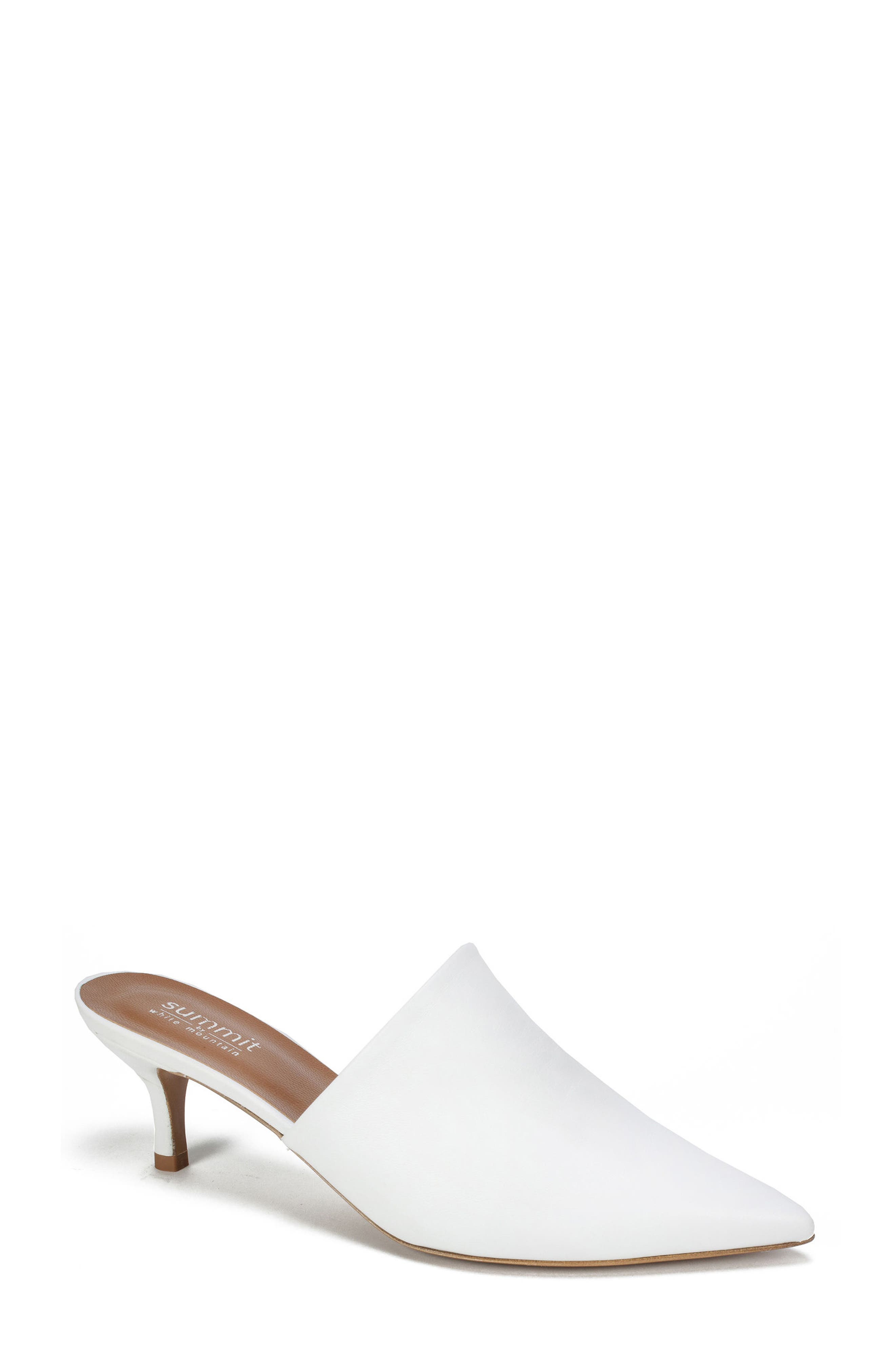 Summit Piper Pointy Toe Mule Beige