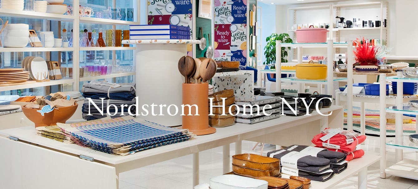 Image of kitchen and tabletop items on display at Nordstrom NYC Home.