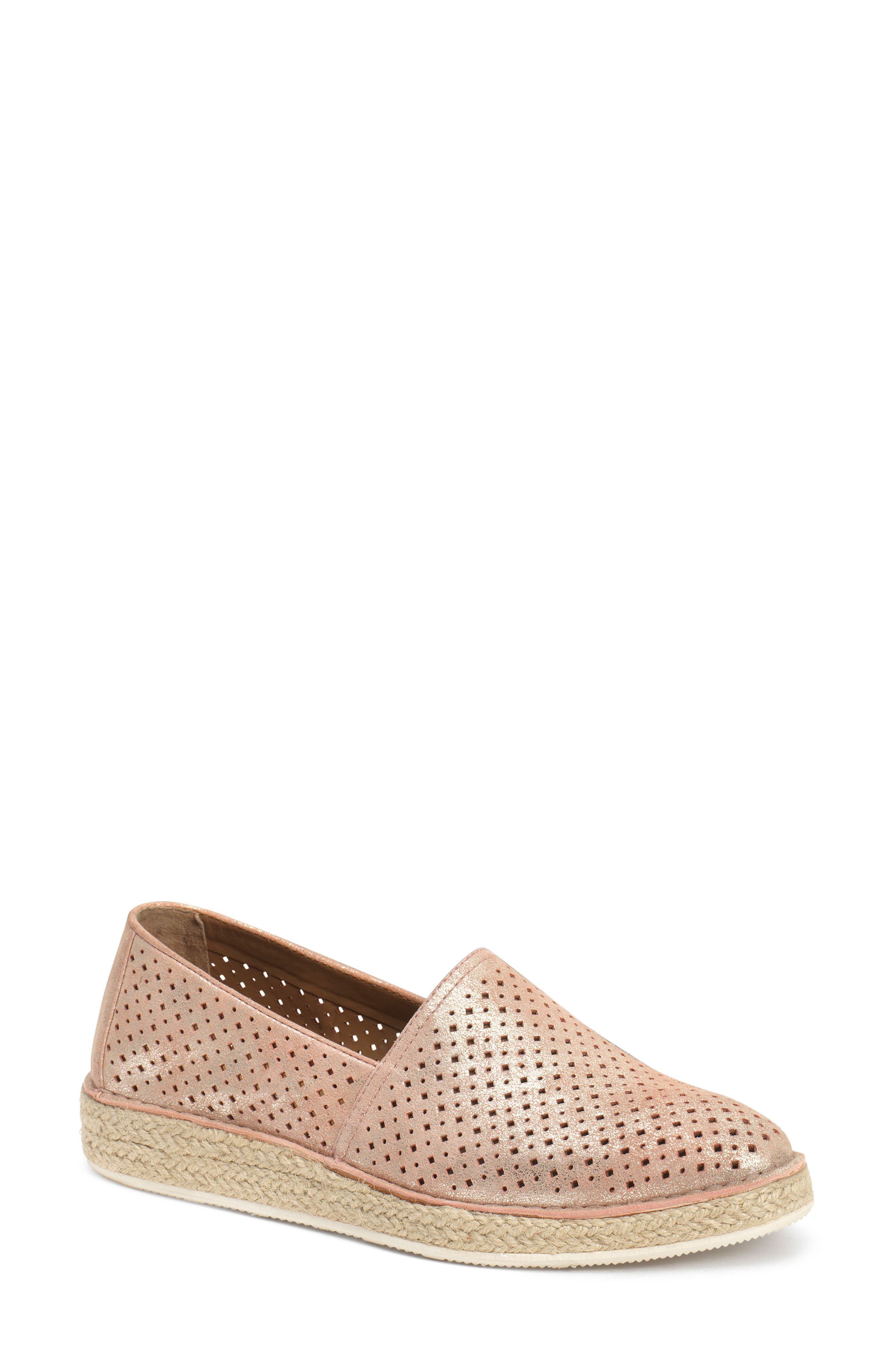 Trask Paige Perforated Flat- Pink