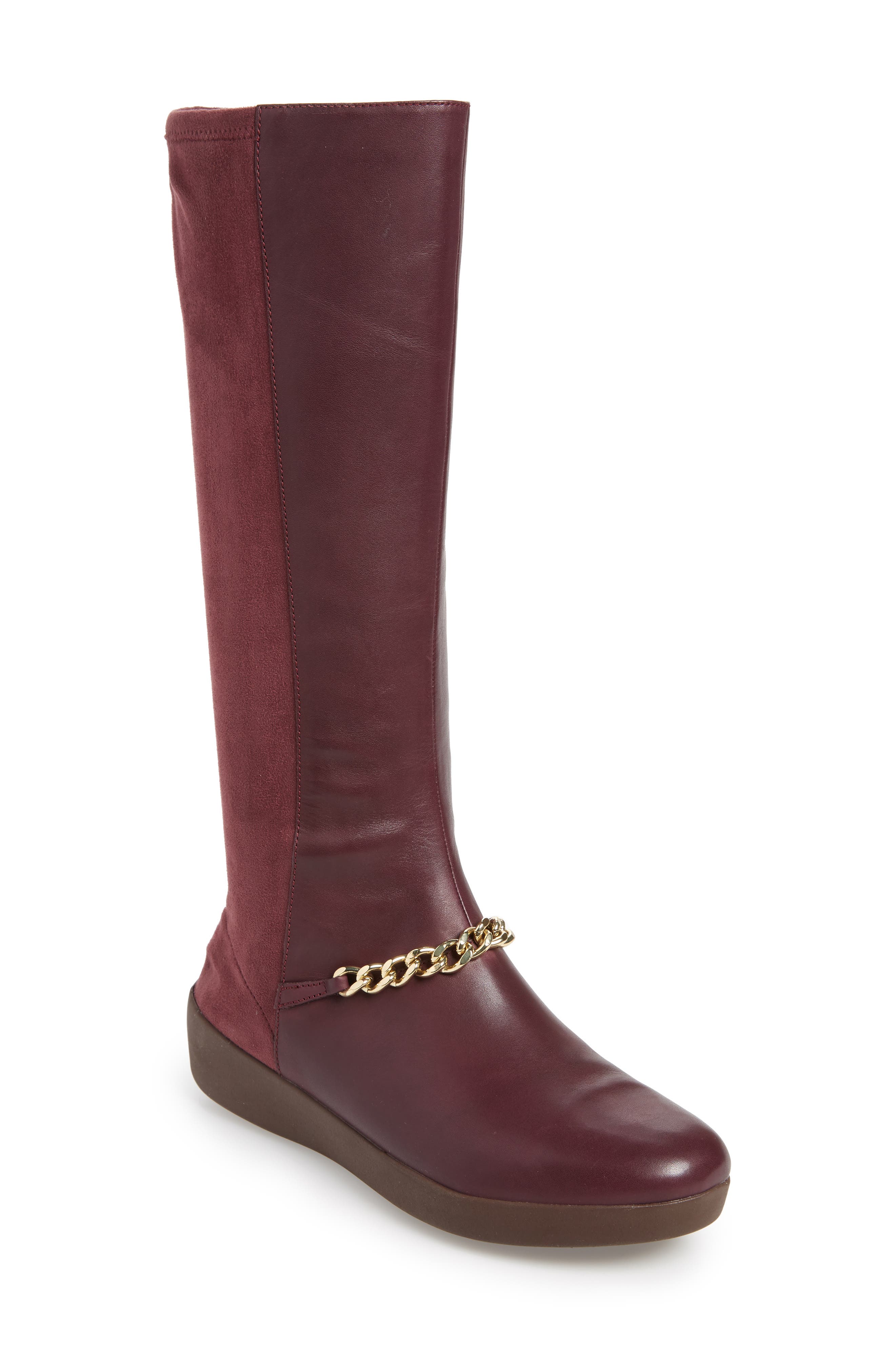 Fitflop Fifi Knee High Boot, Burgundy