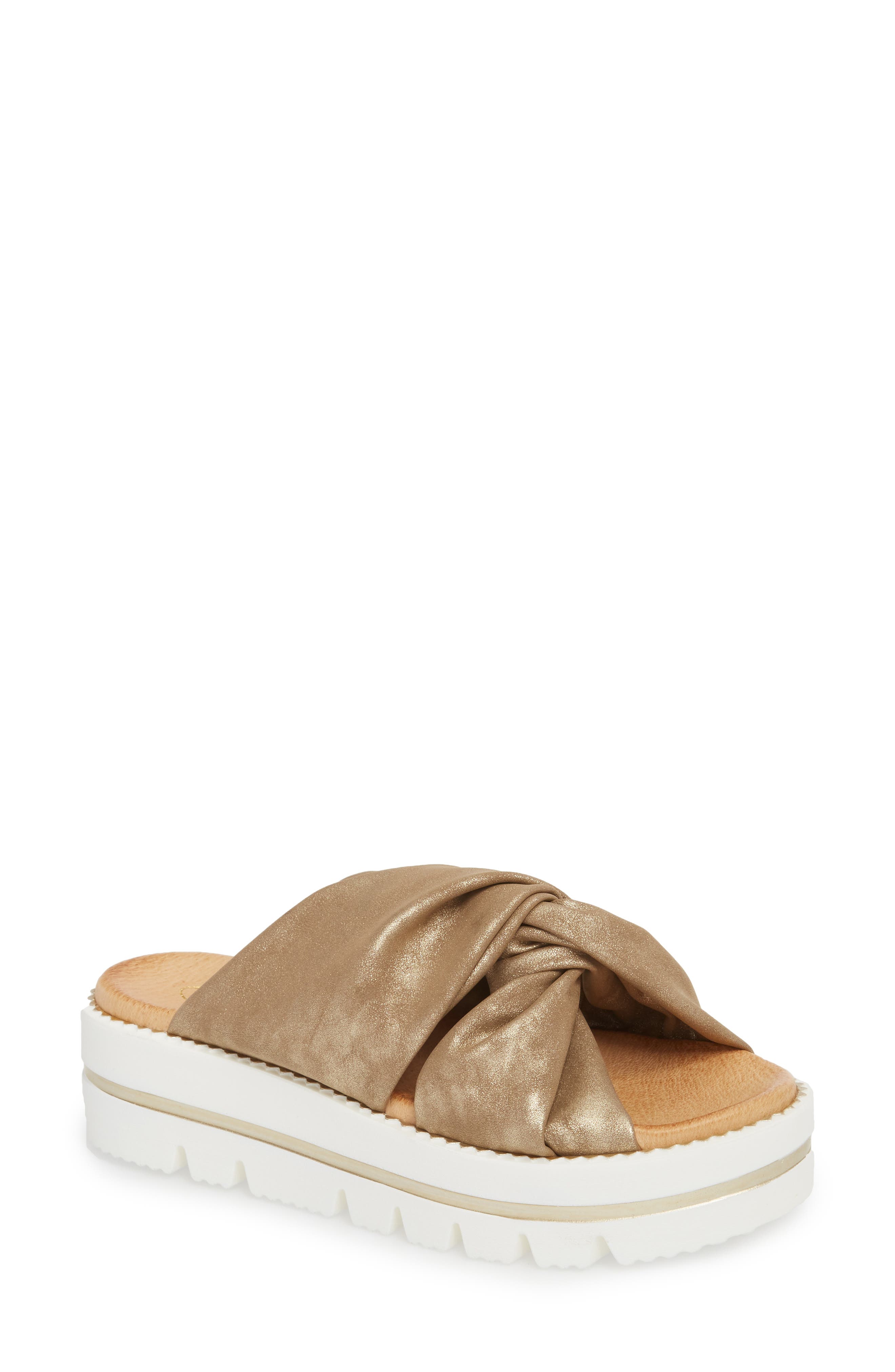 Sheridan Mia Sandy Platform Slide Sandal
