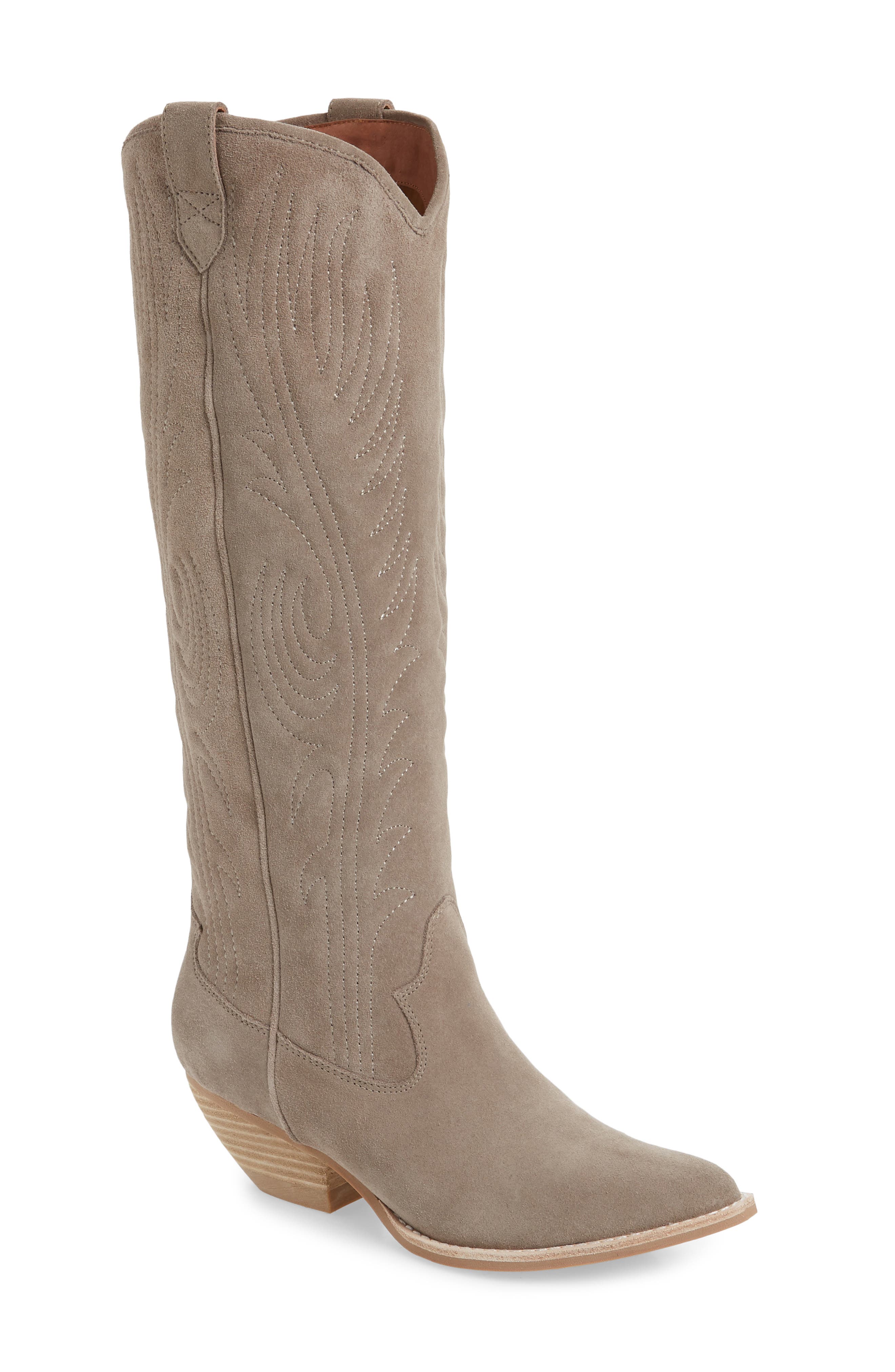 Jeffrey Campbell Calvera Knee-High Boot, Beige