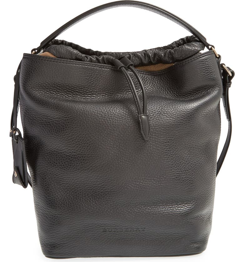 Burberry Brit Medium Susanna Leather Canvas Check Hobo Bag Brit Medium Susanna Leather Canvas Check Hobo Bag