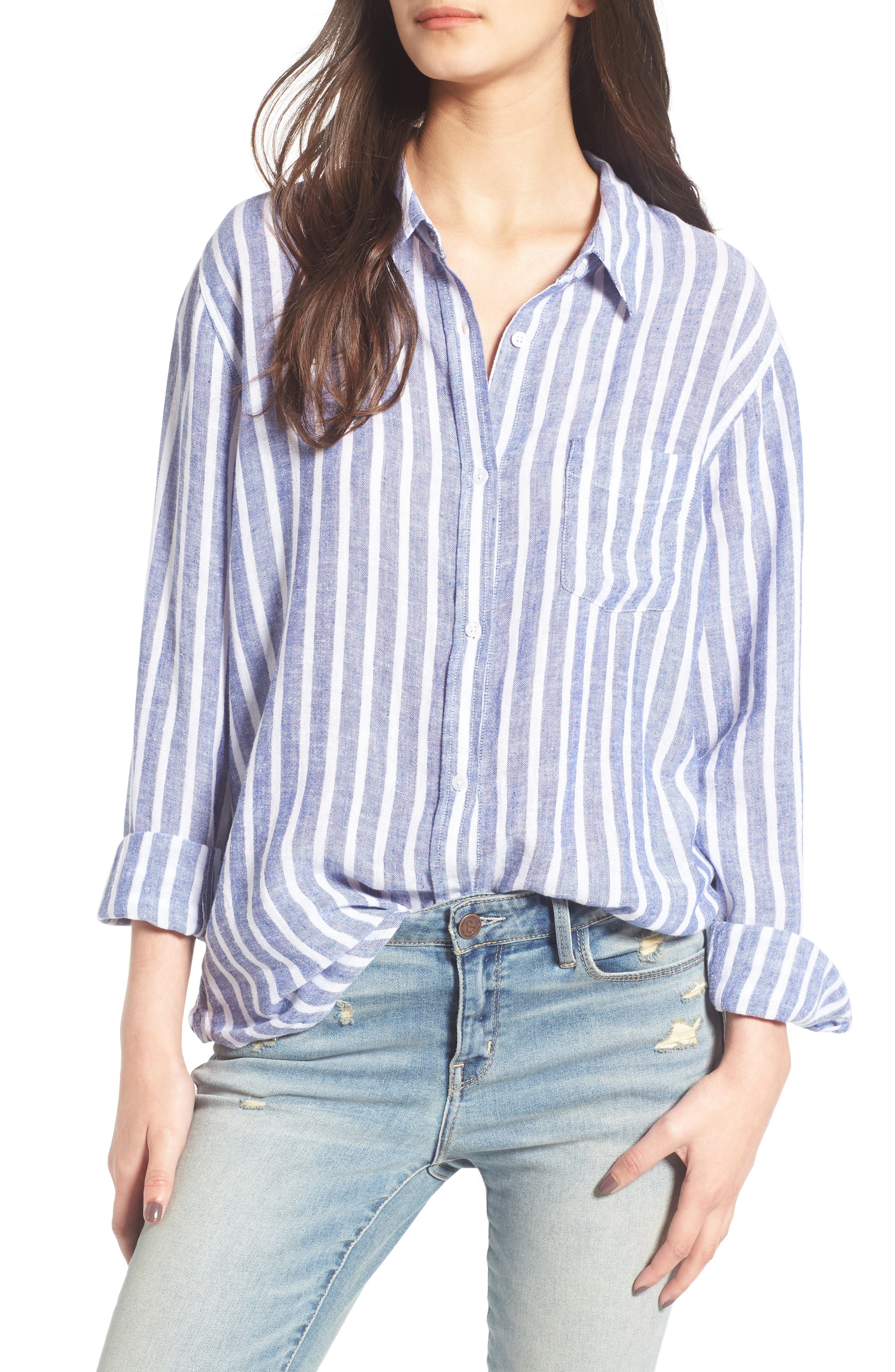 Rails Charli Linen Blend Shirt Nordstrom