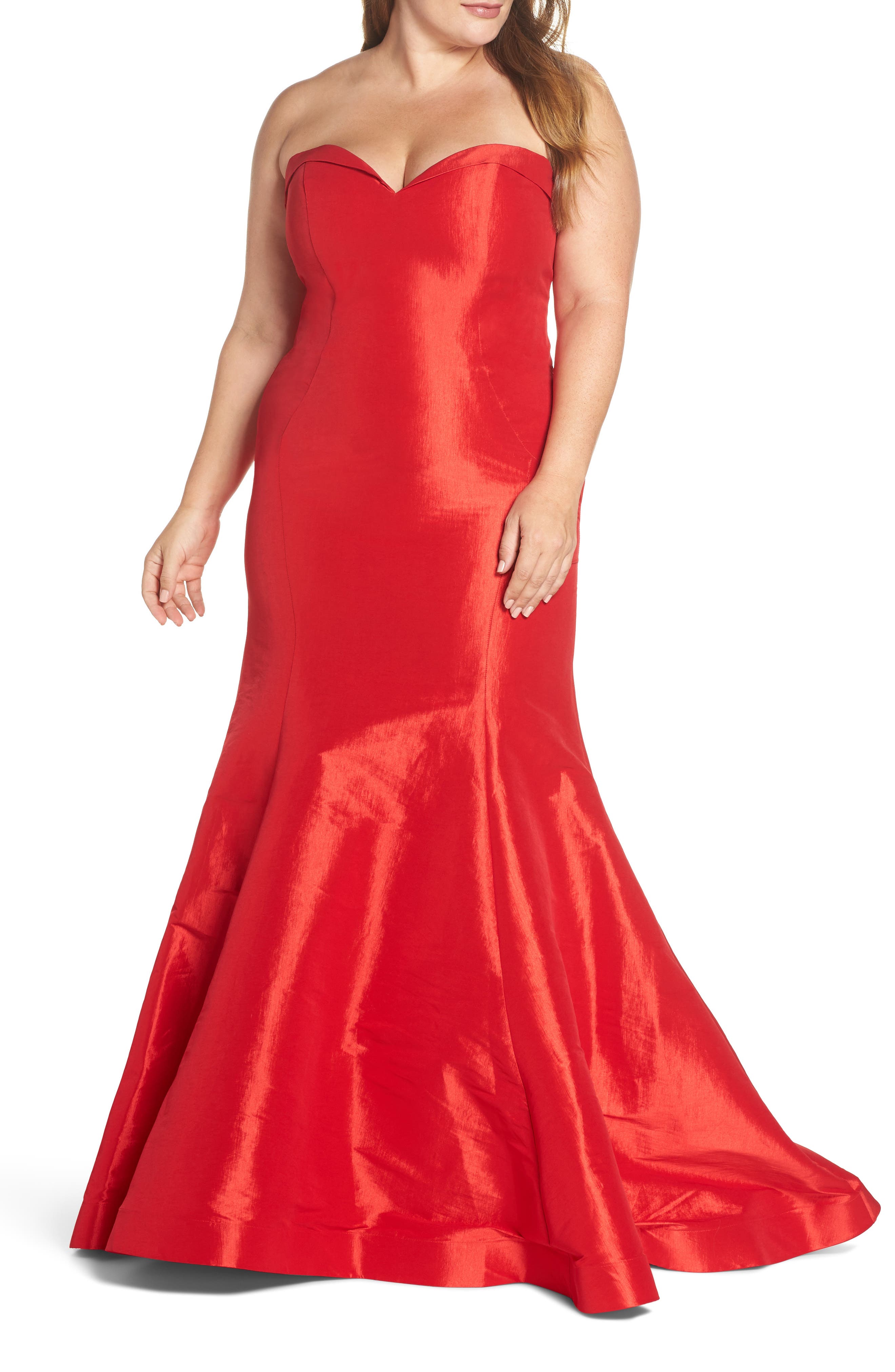 Plus Size MAC Duggal Bustier Mermaid Gown