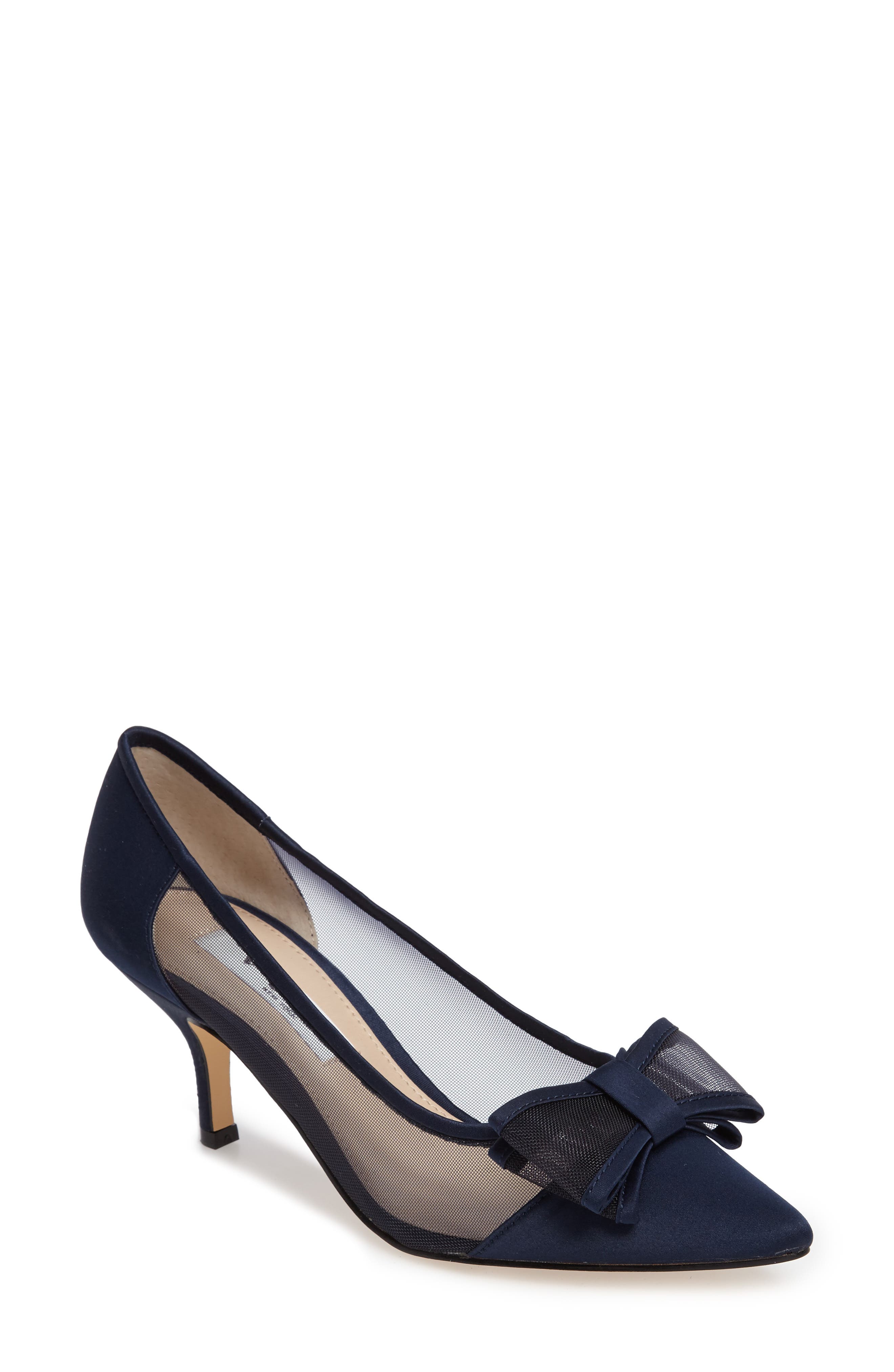 Nina Bianca Pointy Toe Pump, Blue