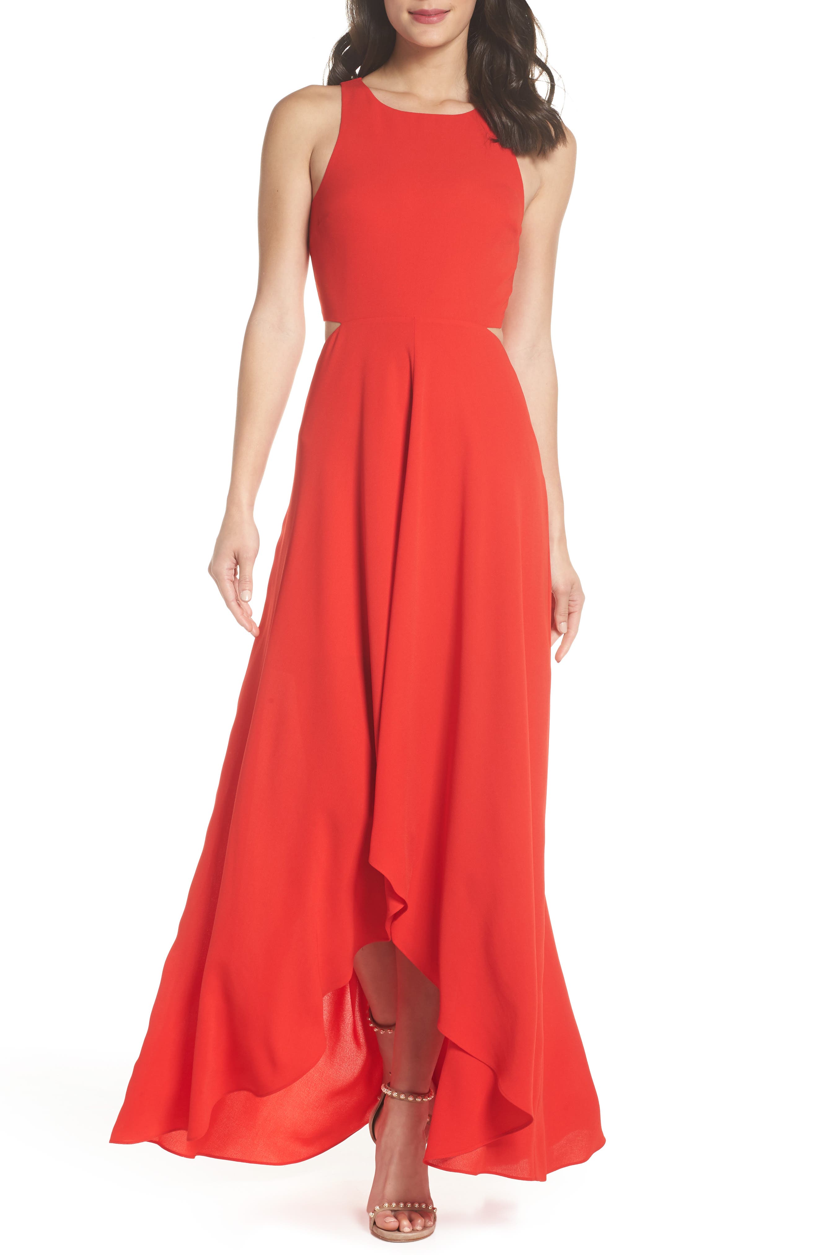 Ali & Jay Cutout Maxi Dress, Red